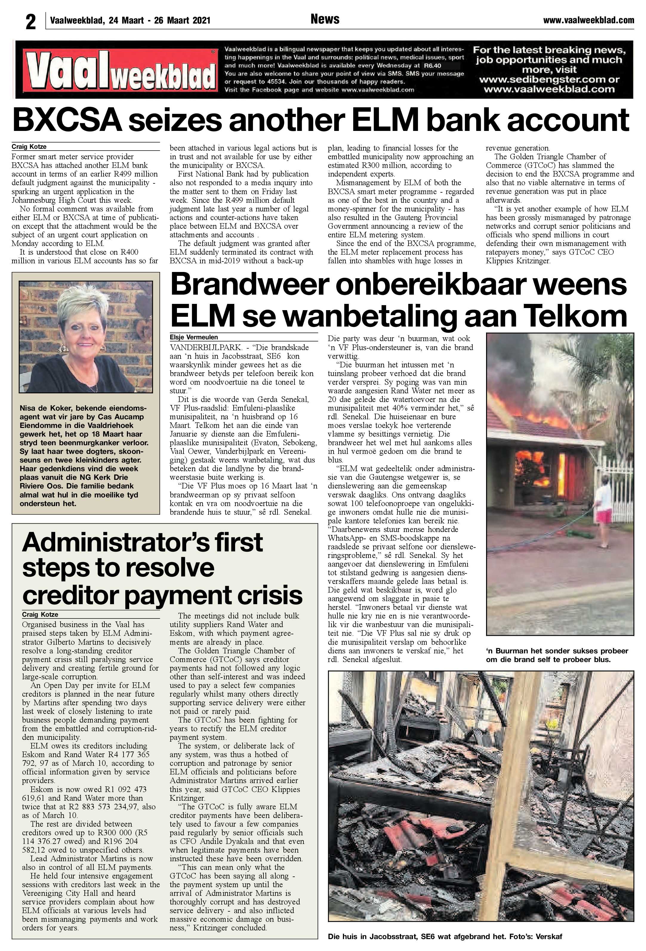 Vaalweekblad, 24 Maart – 26 Maart 2021 page 2