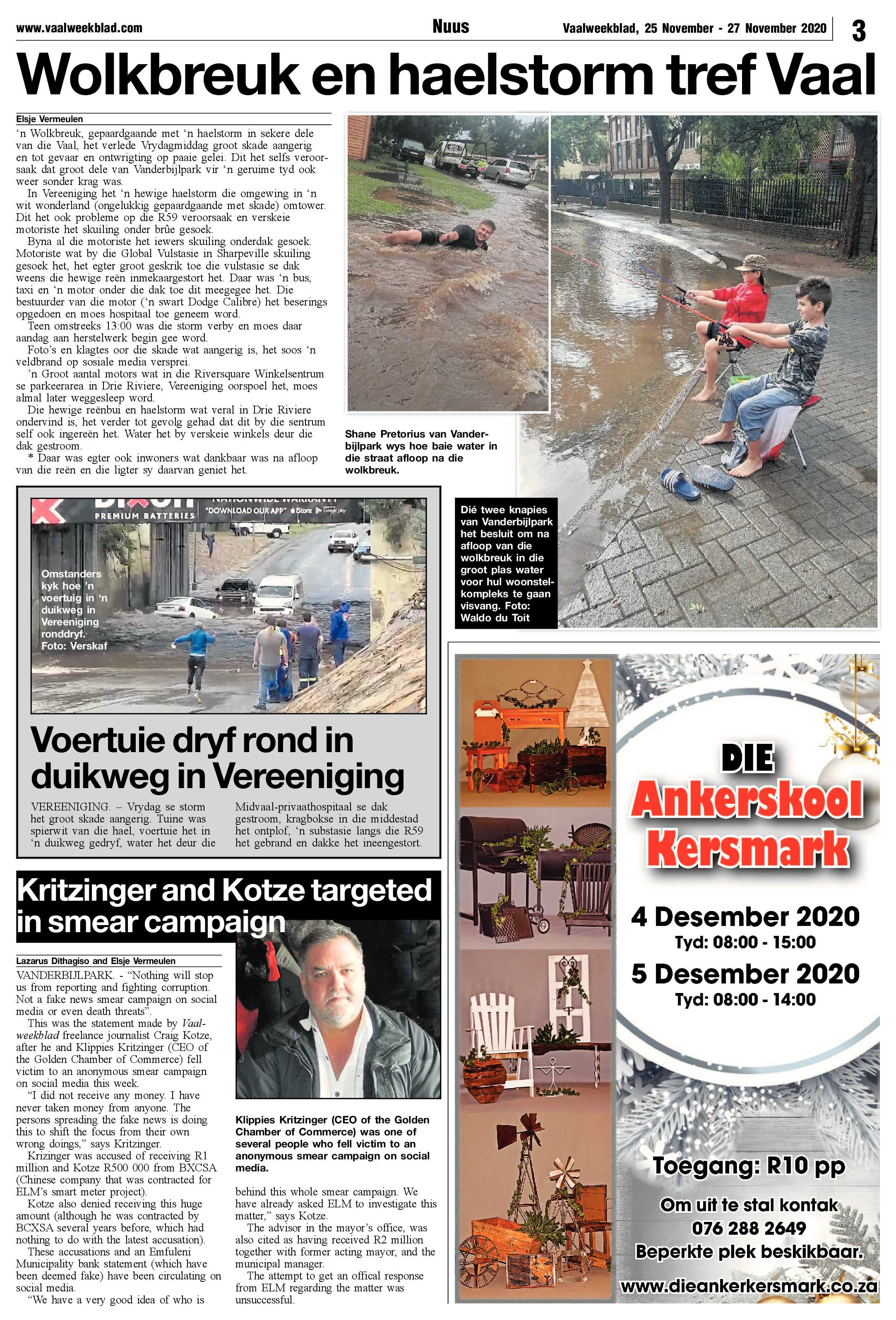 Vaalweekblad, 25 November – 27 November 2020 page 3