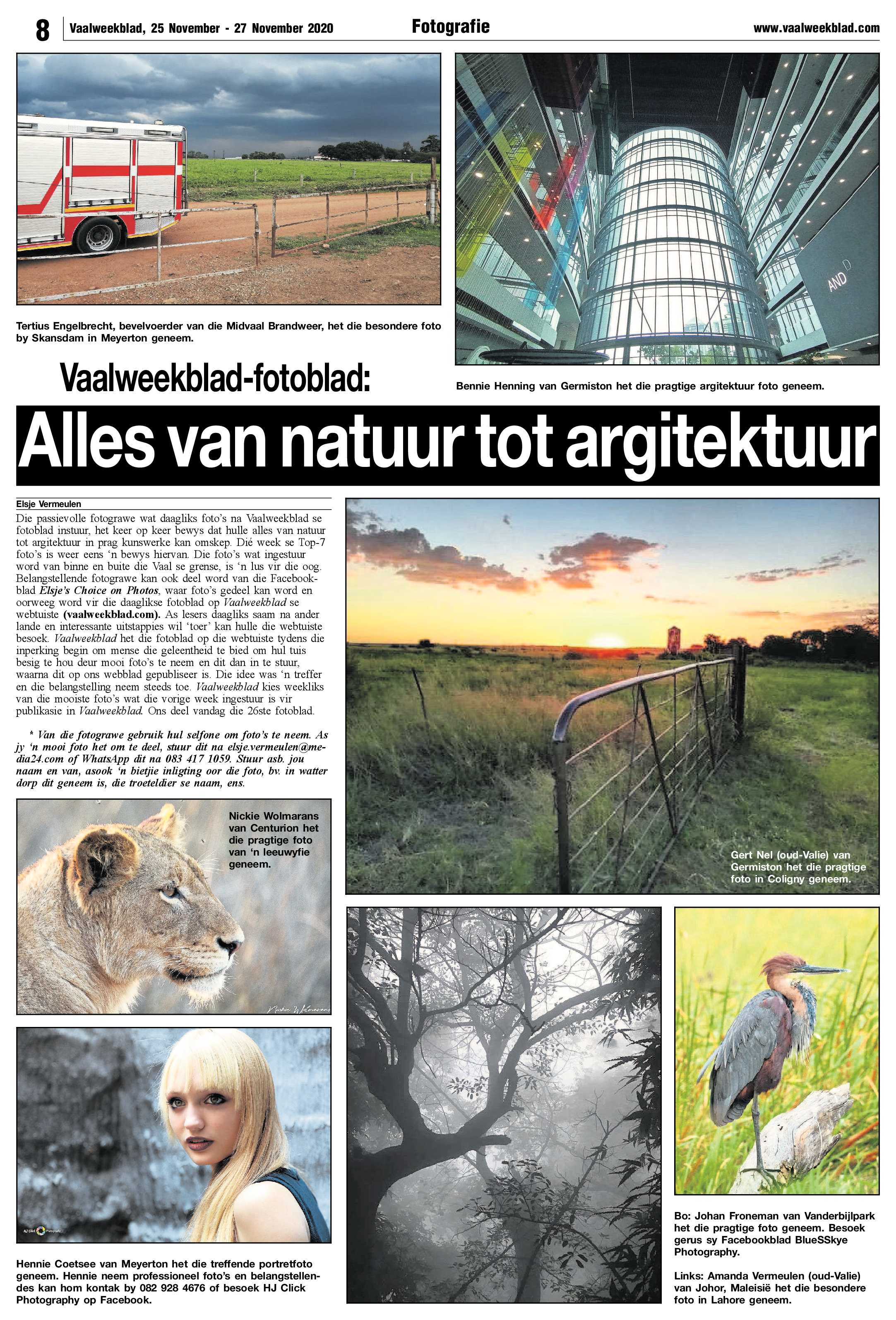 Vaalweekblad, 25 November – 27 November 2020 page 8