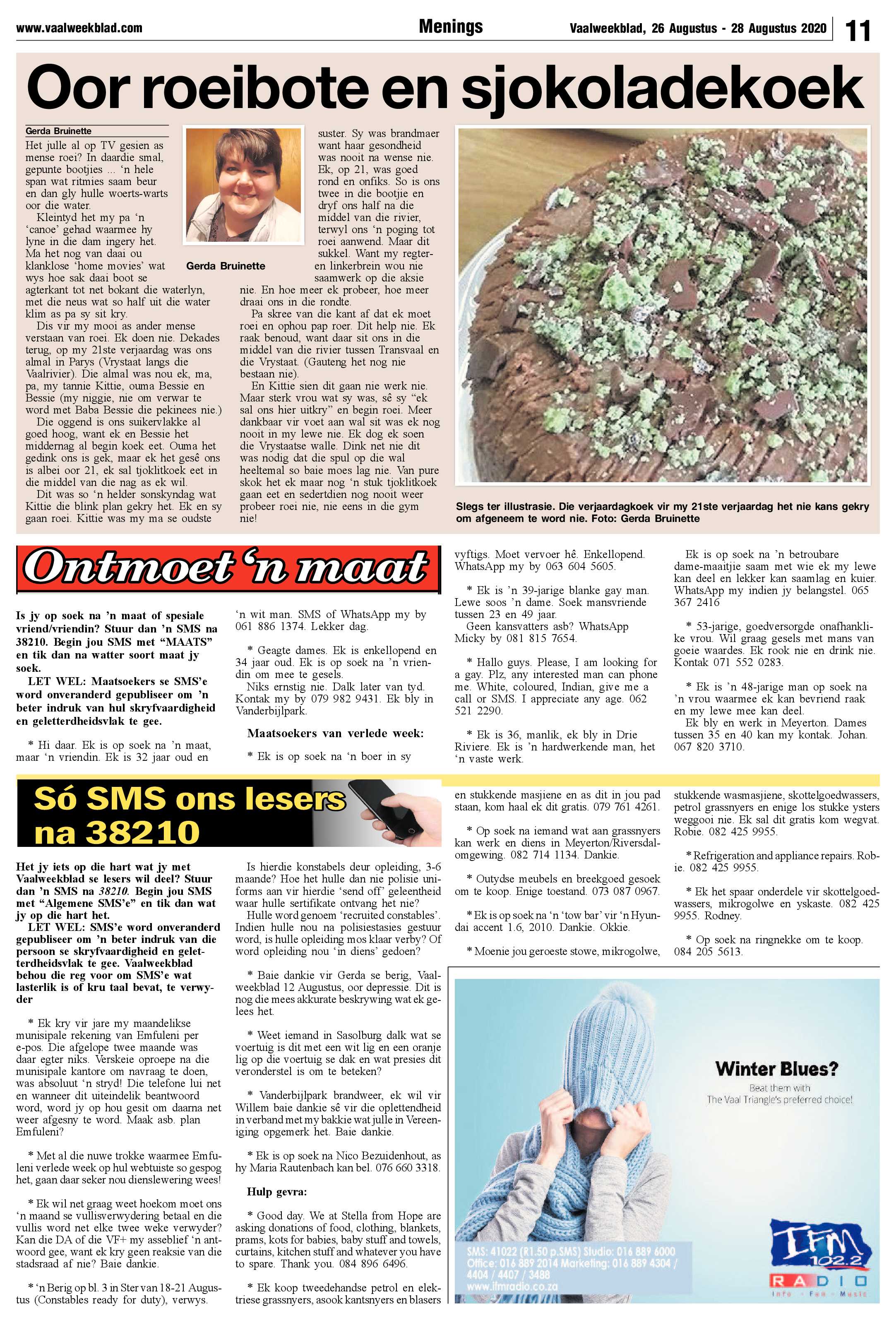 Vaalweekblad 26 Augustus – 28 Augustus 2020 page 11