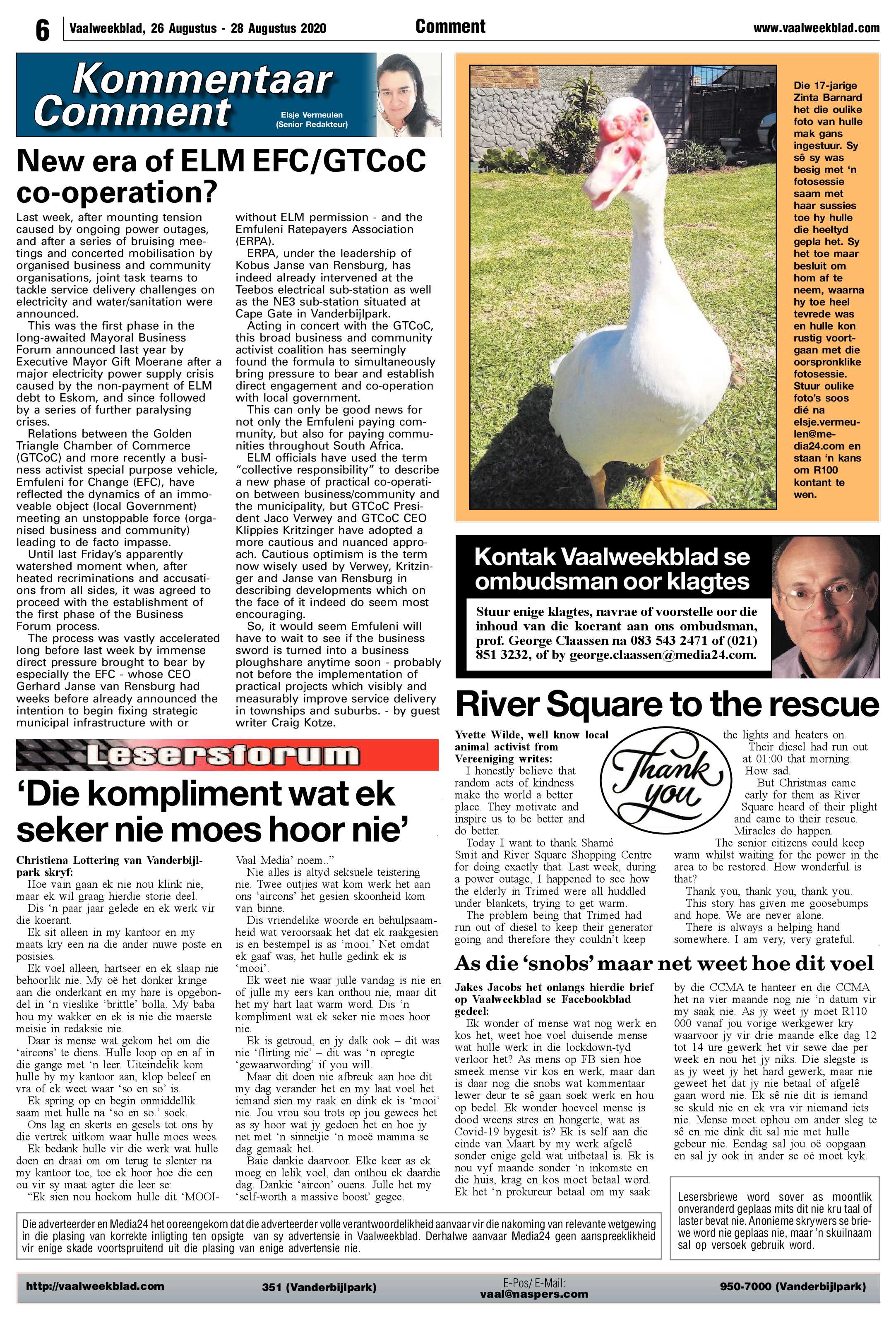 Vaalweekblad 26 Augustus – 28 Augustus 2020 page 6