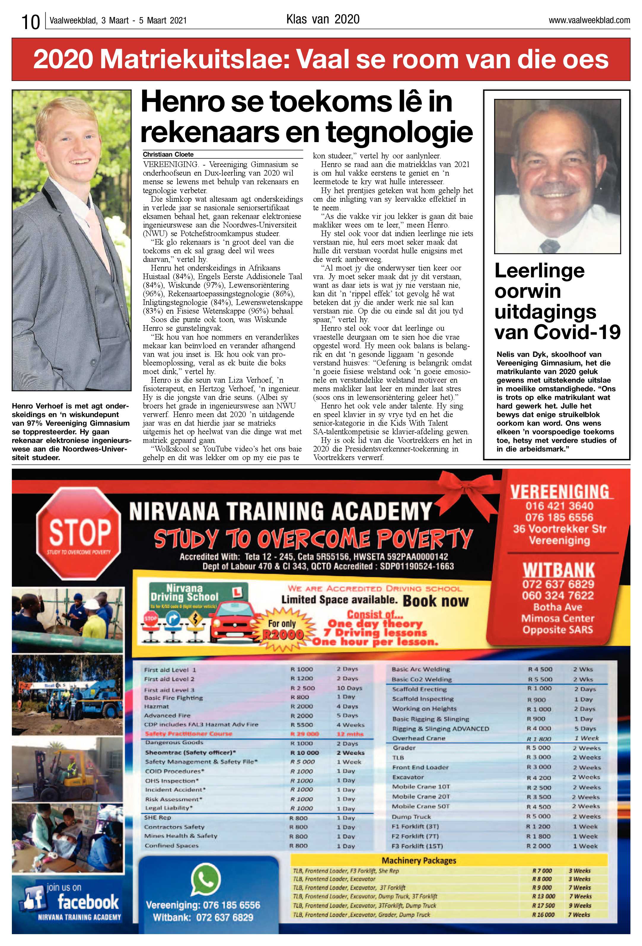 Vaalweekblad, 3 Maart – 5 Maart 2021 page 10