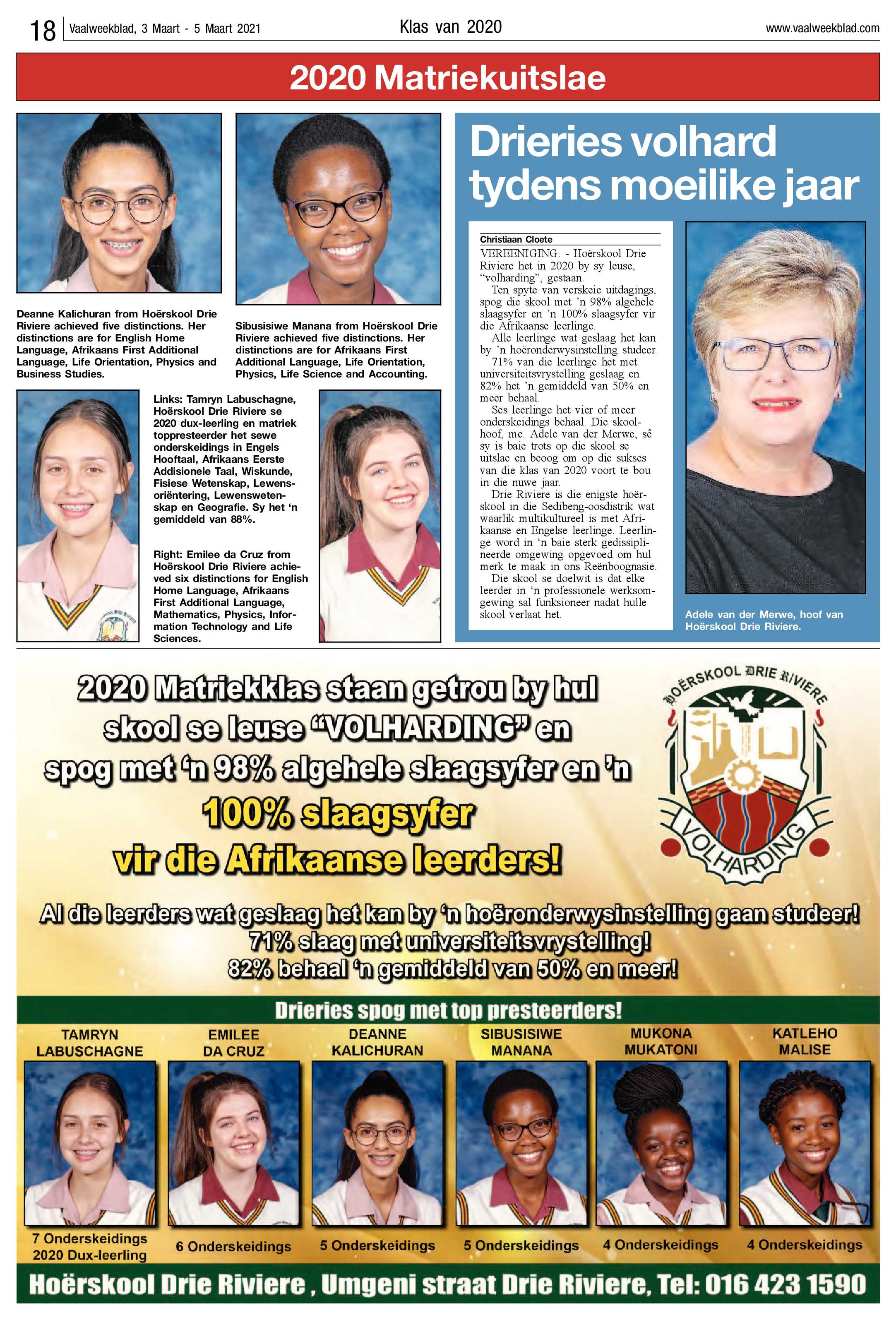 Vaalweekblad, 3 Maart – 5 Maart 2021 page 18