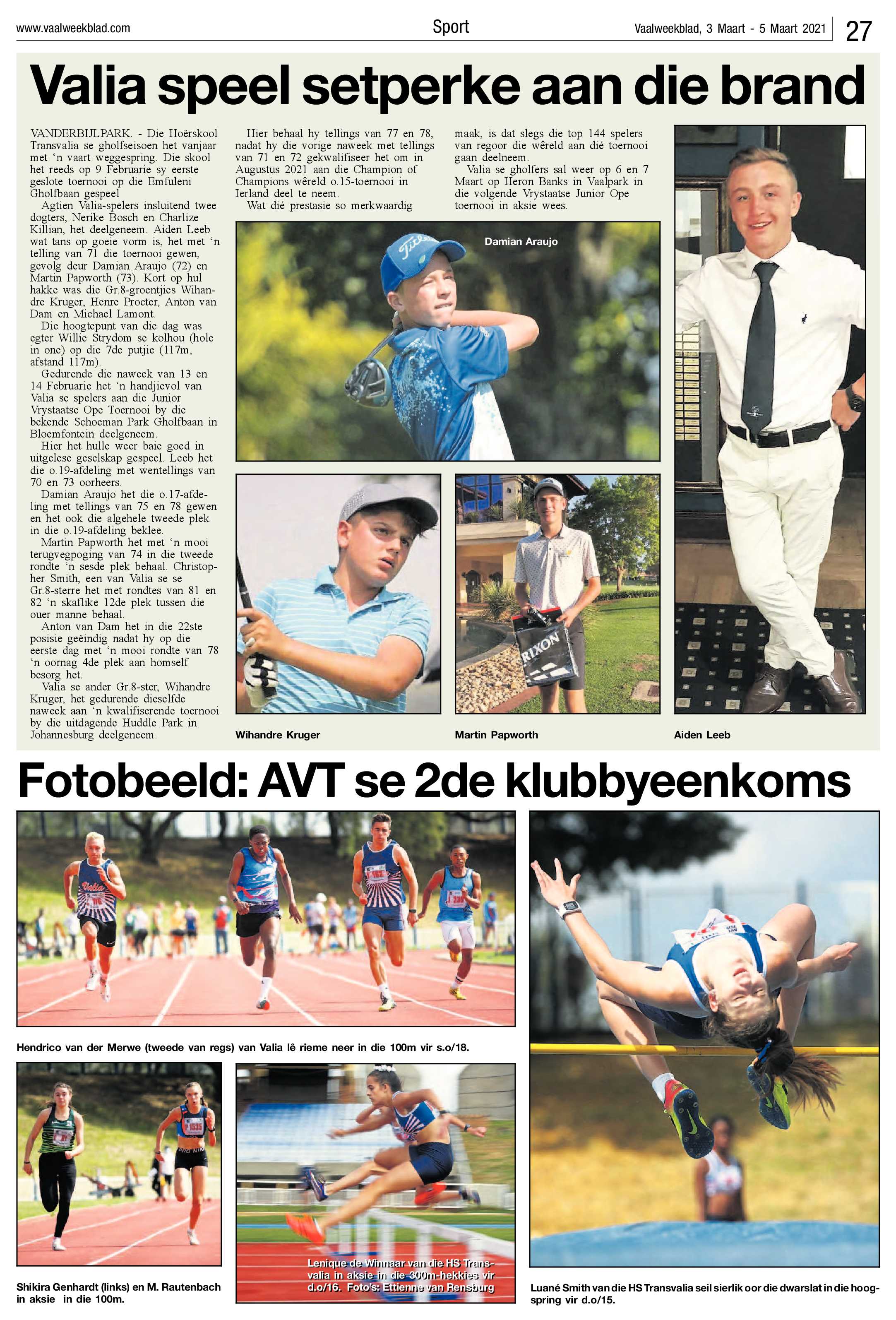 Vaalweekblad, 3 Maart – 5 Maart 2021 page 27