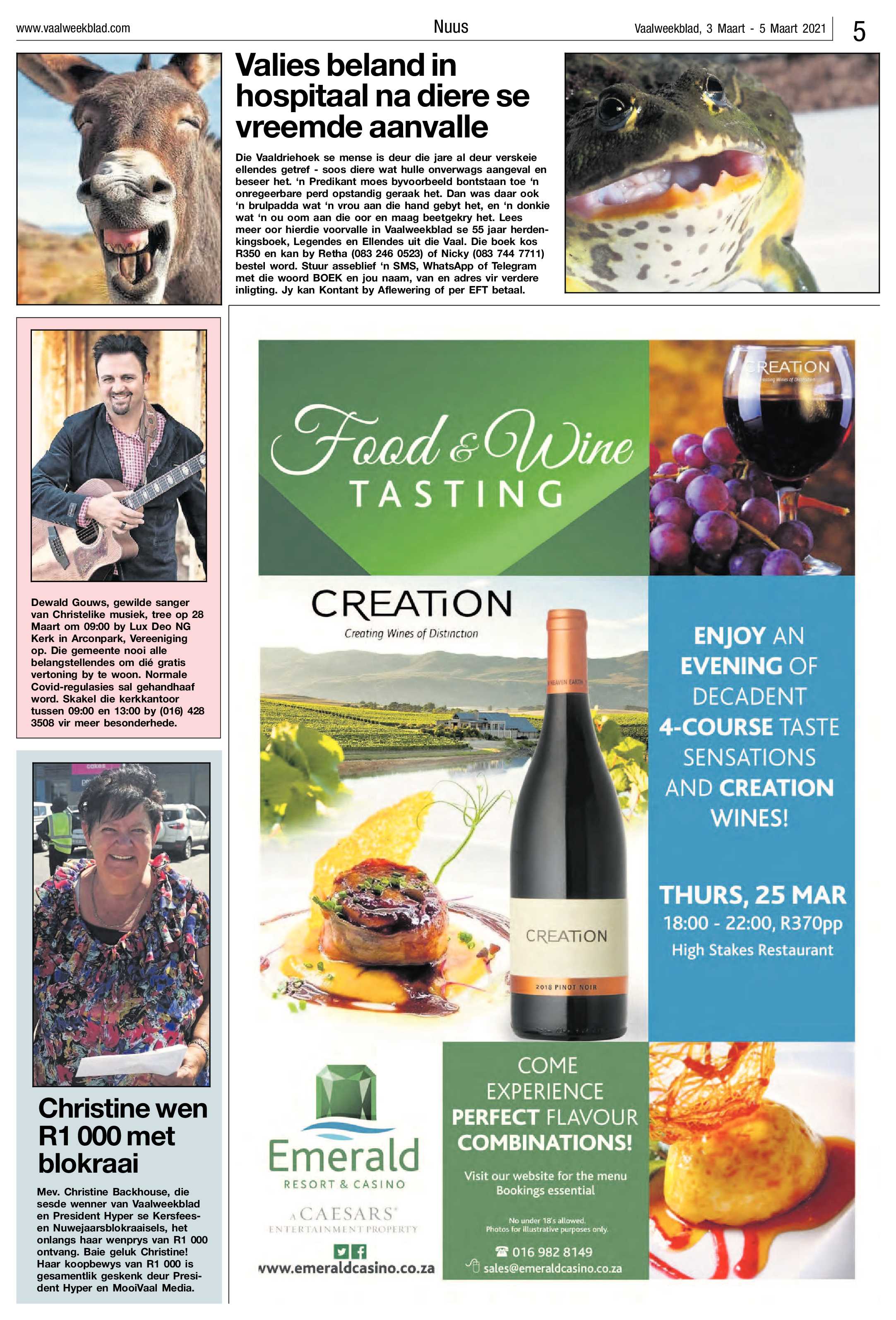 Vaalweekblad, 3 Maart – 5 Maart 2021 page 5