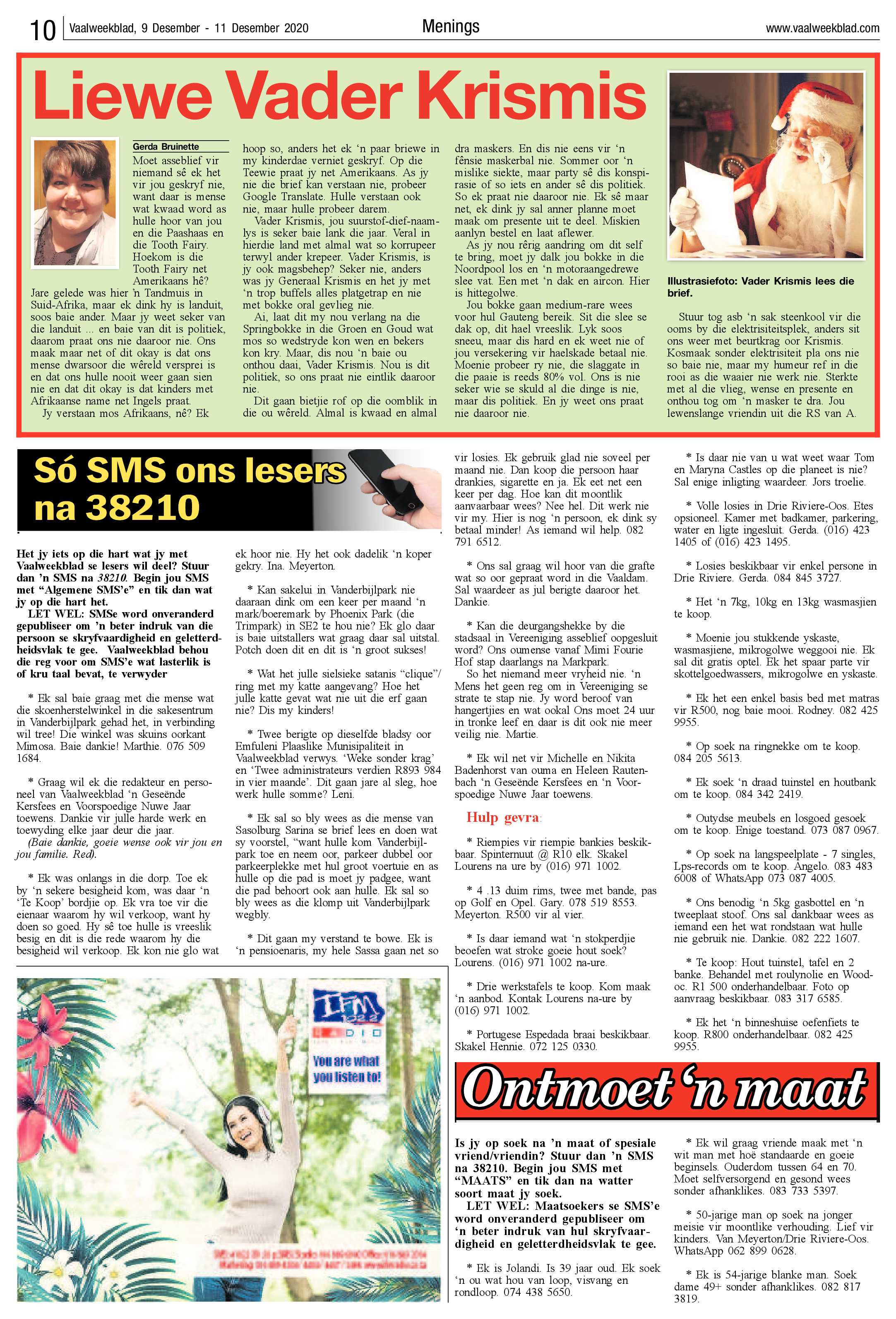 Vaalweekblad 9 Desember – 11 Desember 2020 page 10