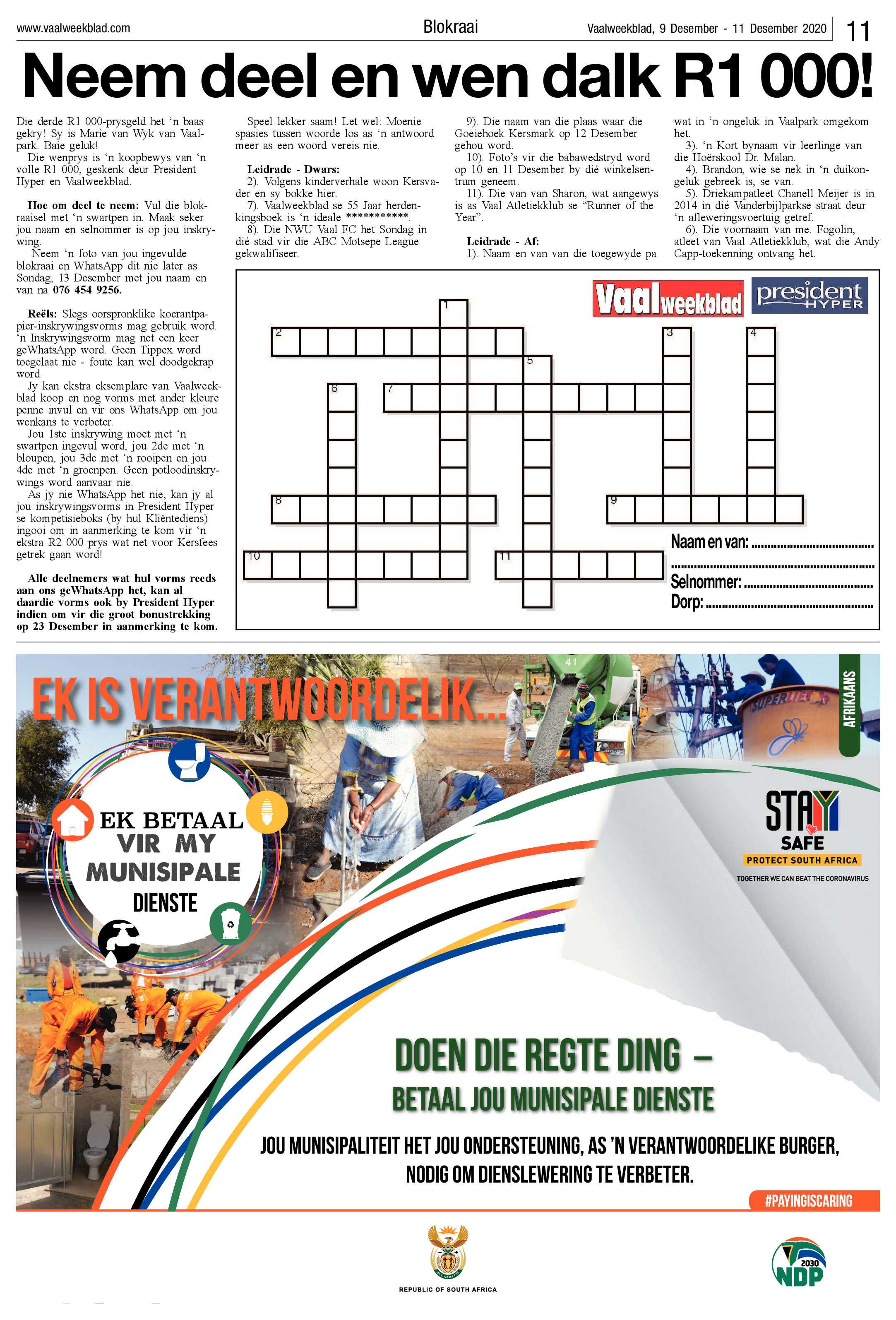 Vaalweekblad 9 Desember – 11 Desember 2020 page 11