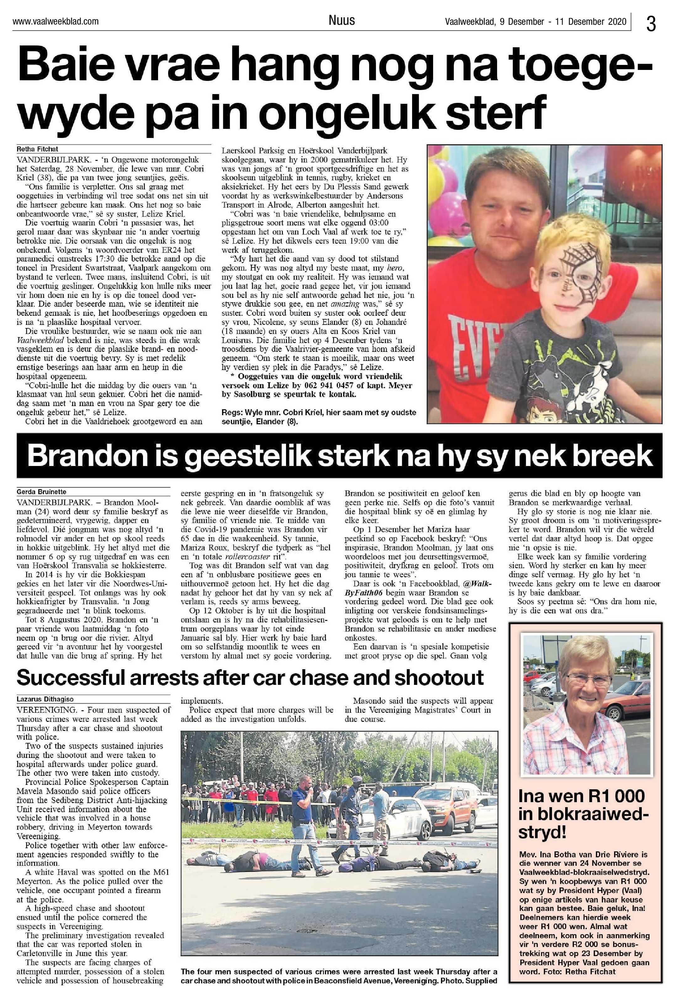 Vaalweekblad 9 Desember – 11 Desember 2020 page 3