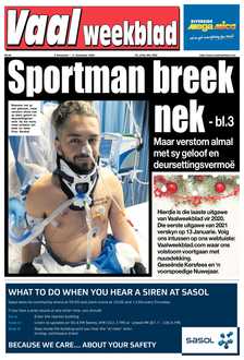 Vaalweekblad 9 Desember – 11 Desember 2020