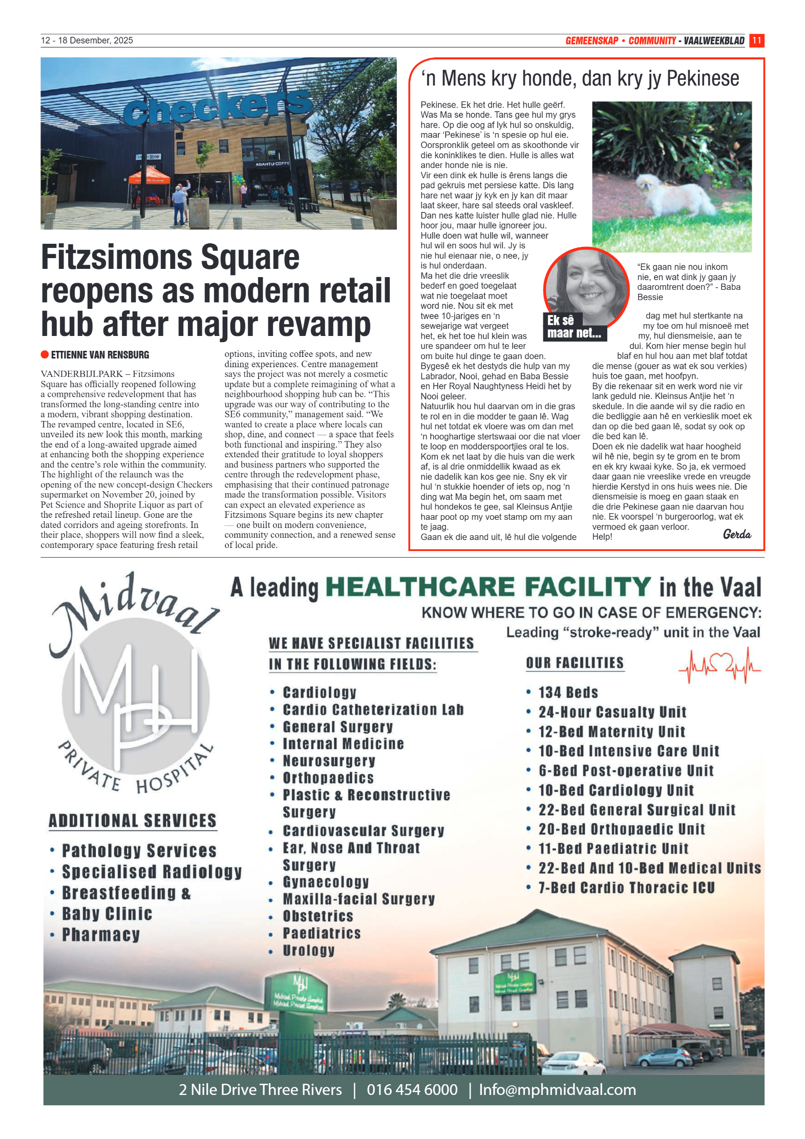 Vaalweekblad 12 December 2025 page 11