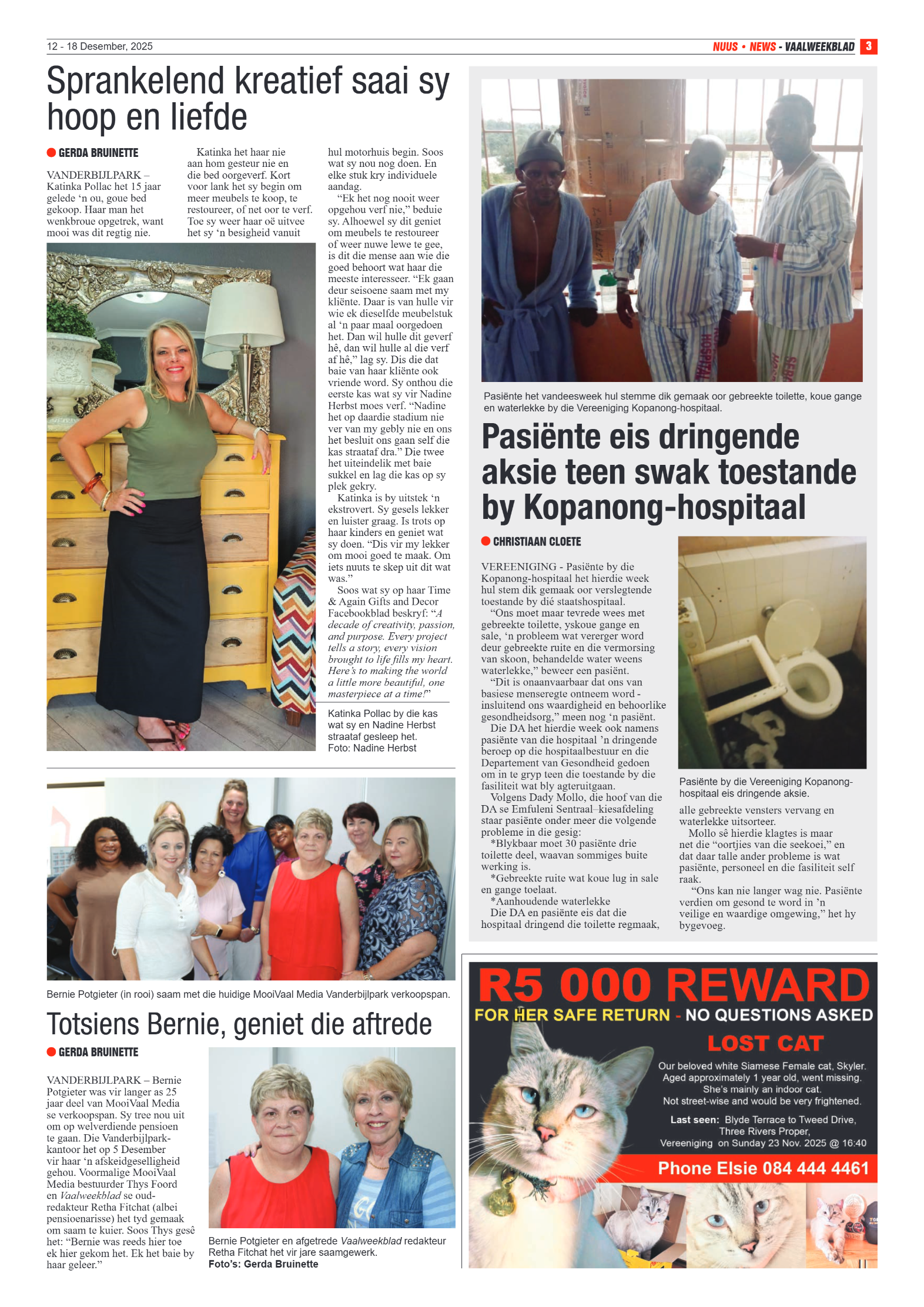 Vaalweekblad 12 December 2025 page 3