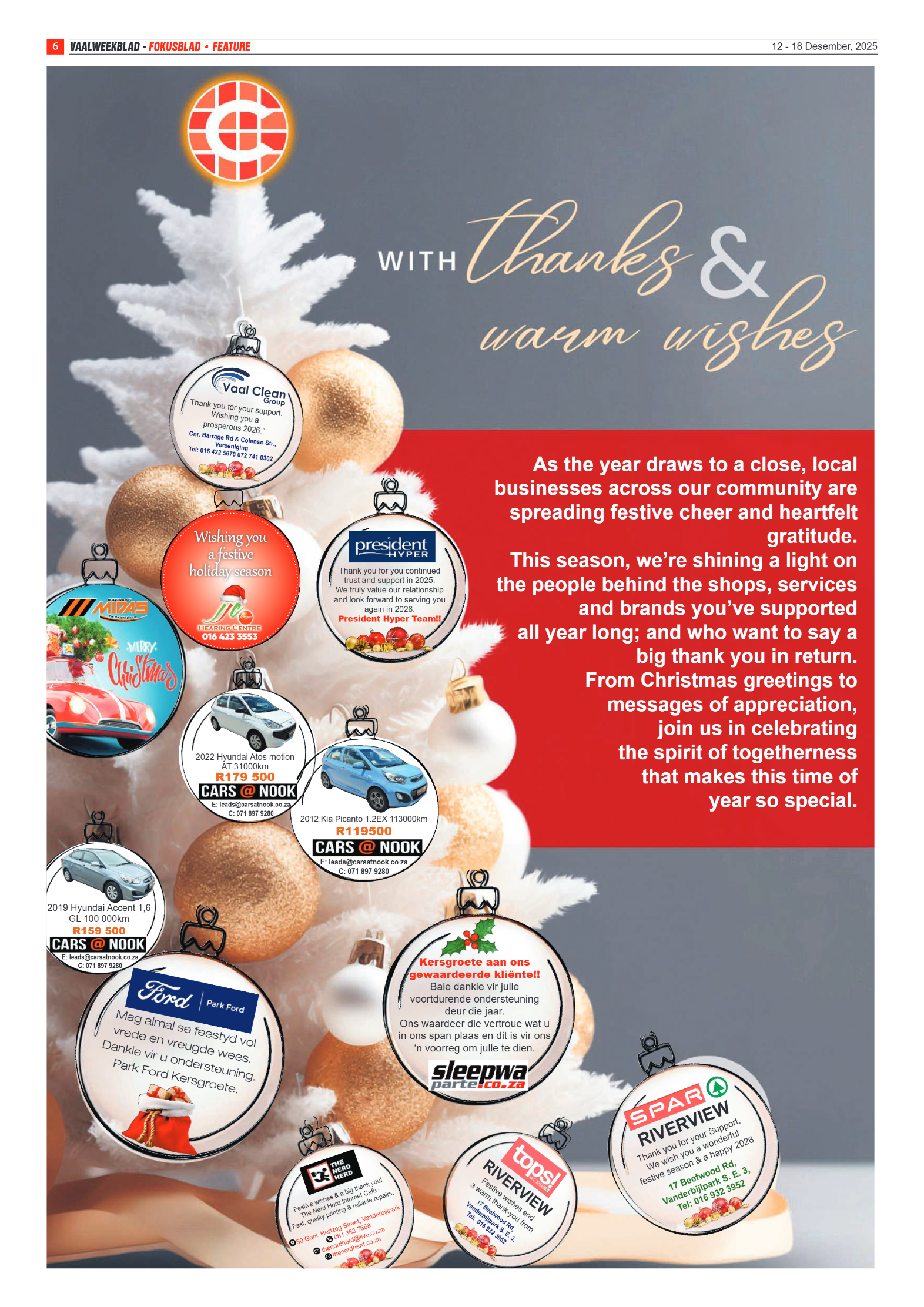 Vaalweekblad 12 December 2025 page 6
