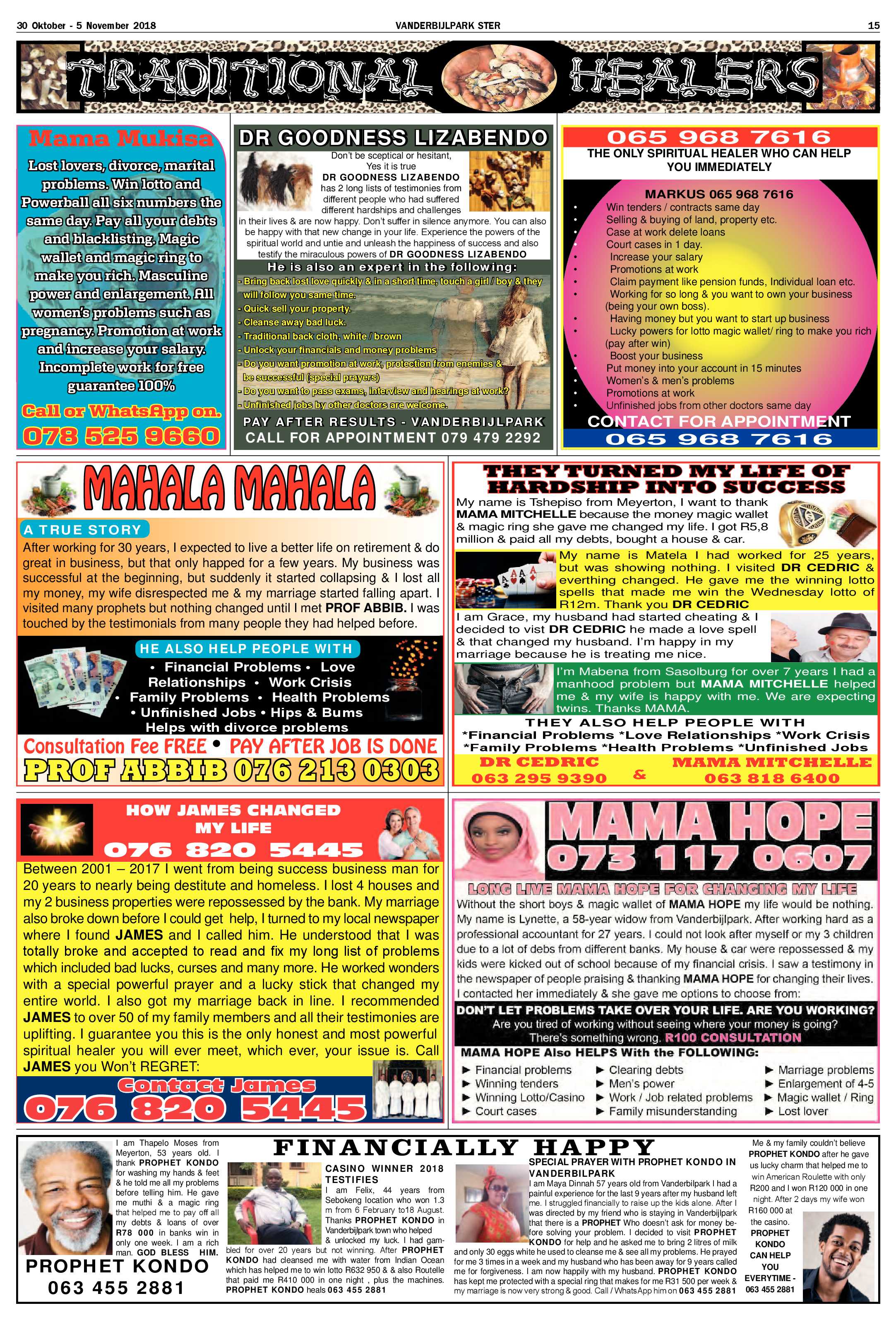 Vanderbijlpark 30 Oktober – 5 November 2018 page 15