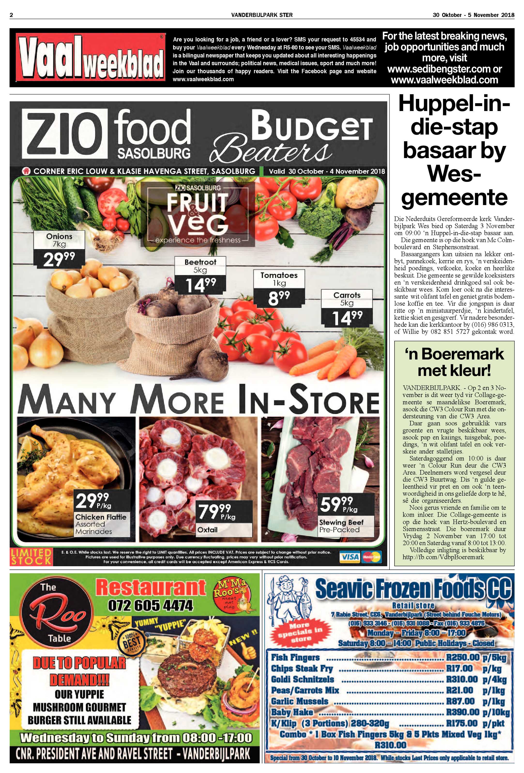 Vanderbijlpark 30 Oktober – 5 November 2018 page 2