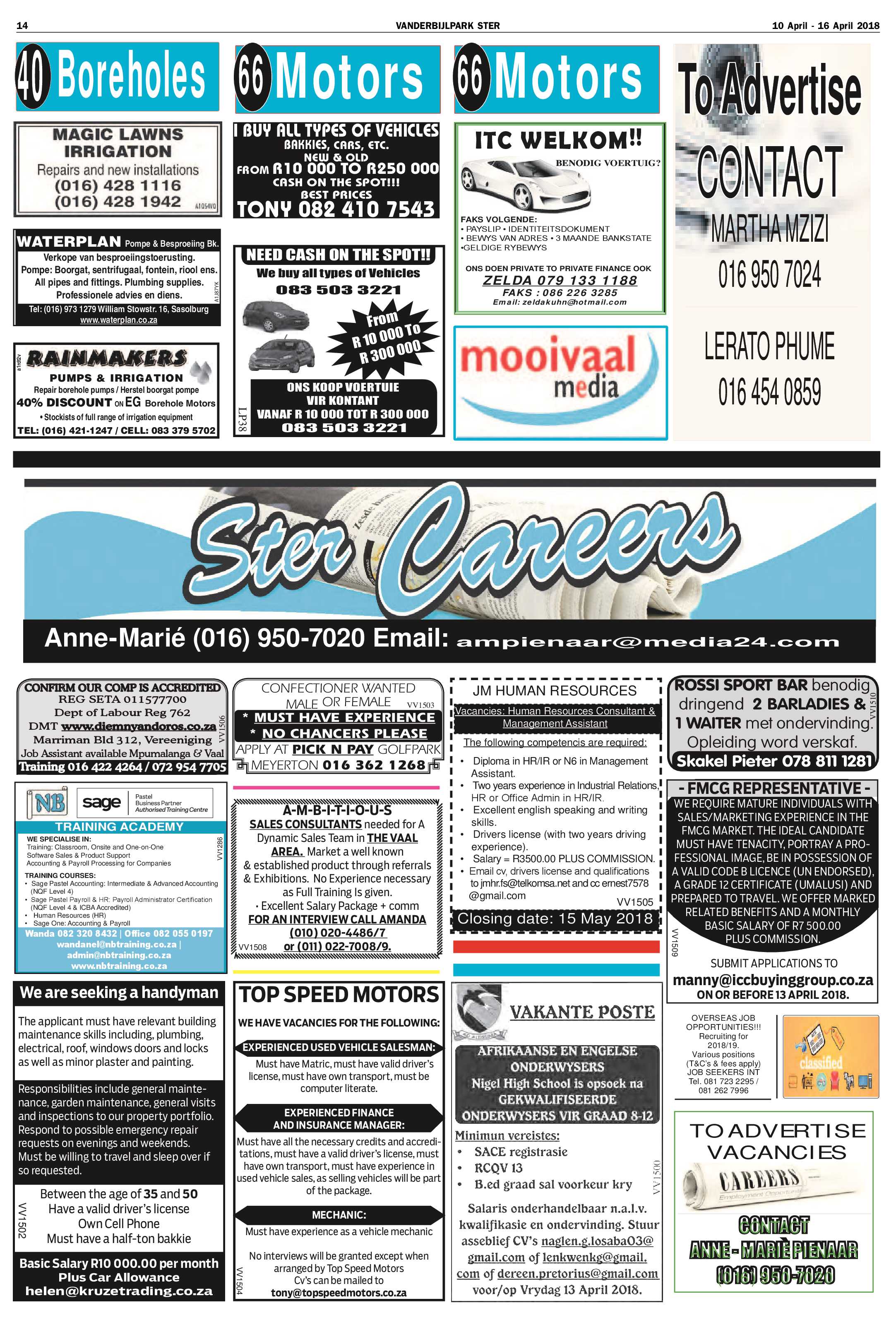 Vanderbijlpark Ster 10 – 16 April 2018 page 14