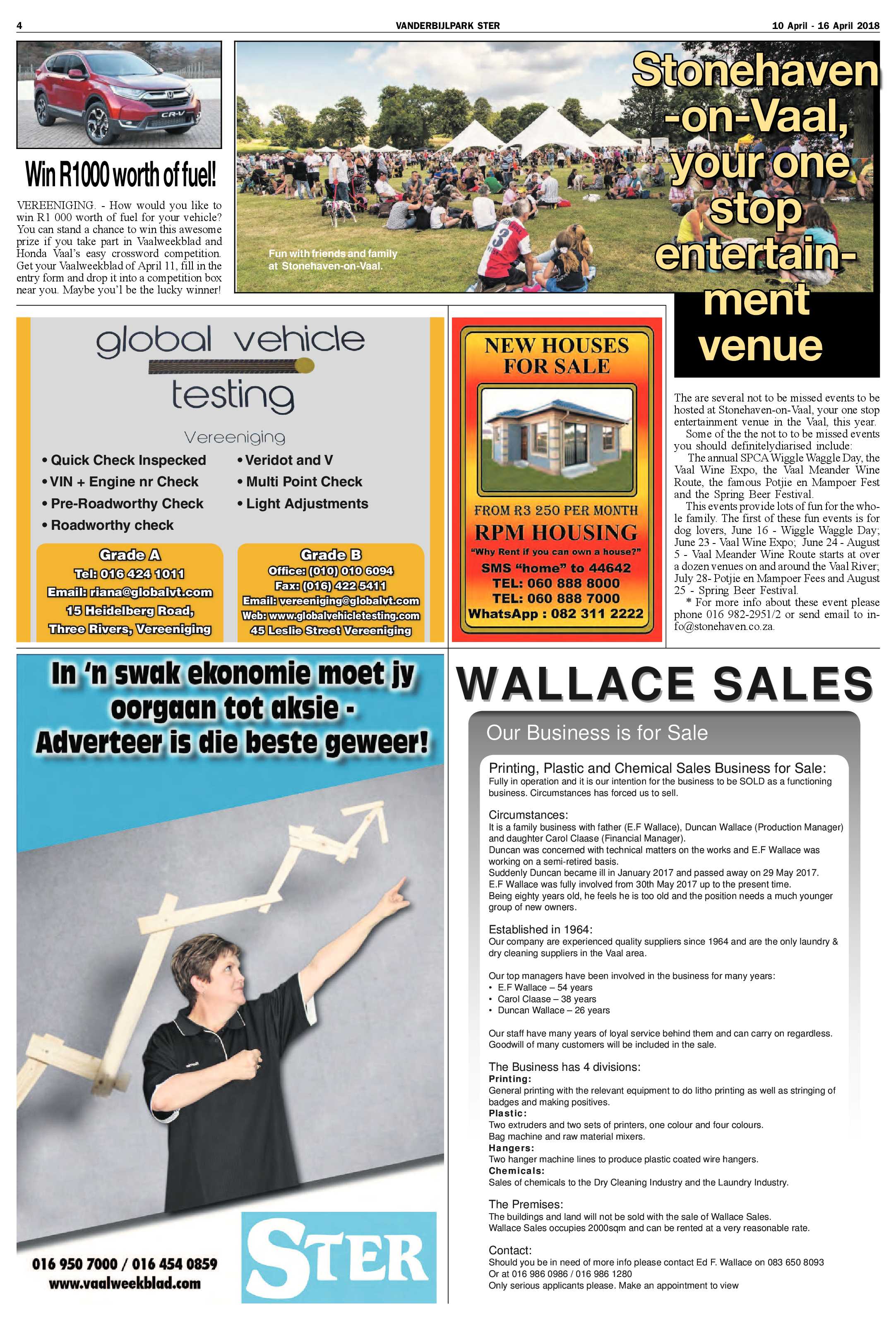 Vanderbijlpark Ster 10 – 16 April 2018 page 4