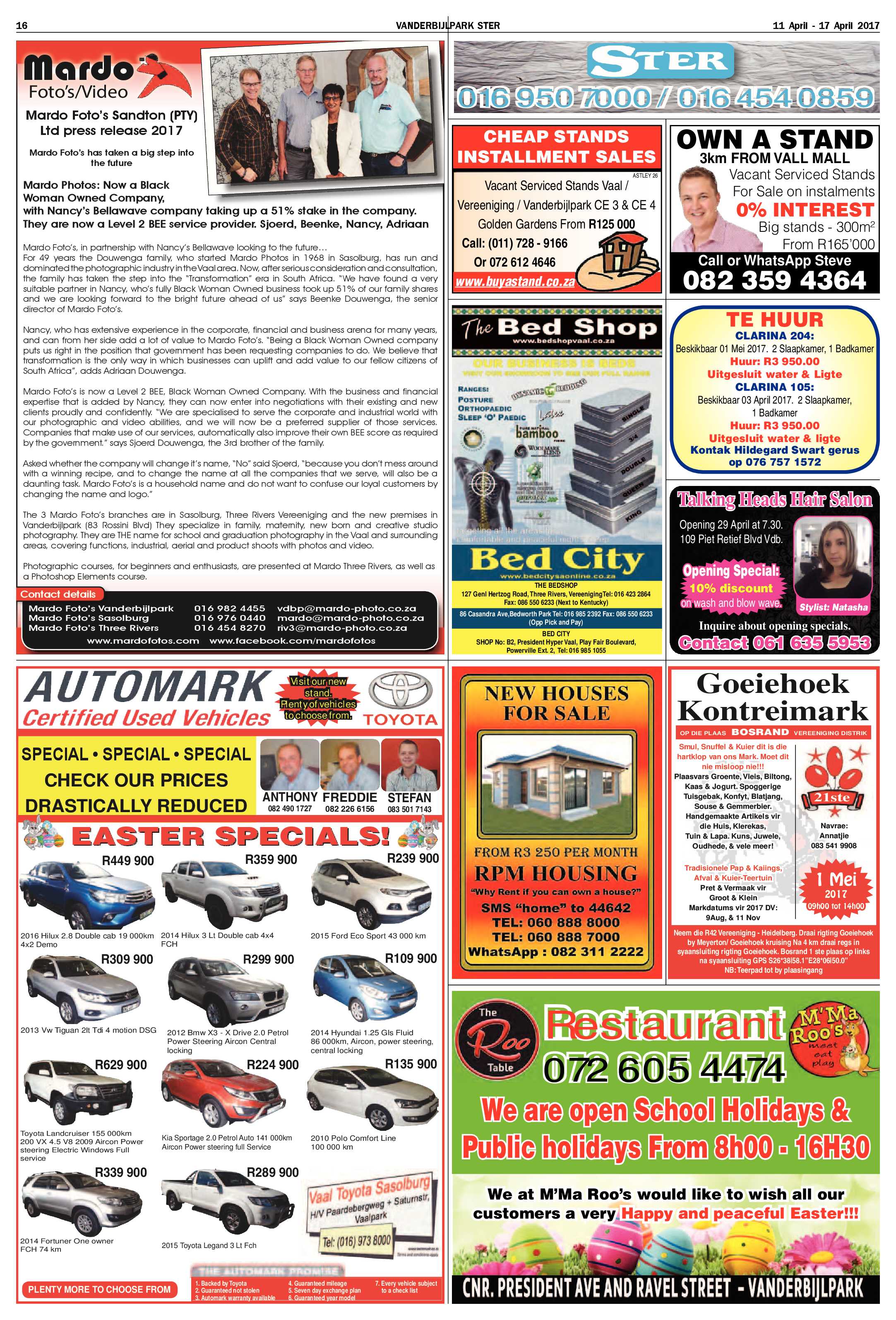 Vanderbijlpark Ster 11 – 17 April 2017 page 16