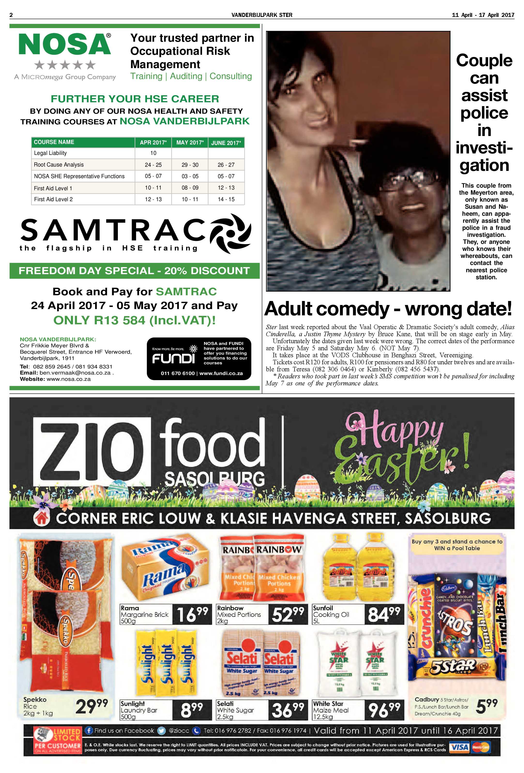 Vanderbijlpark Ster 11 – 17 April 2017 page 2