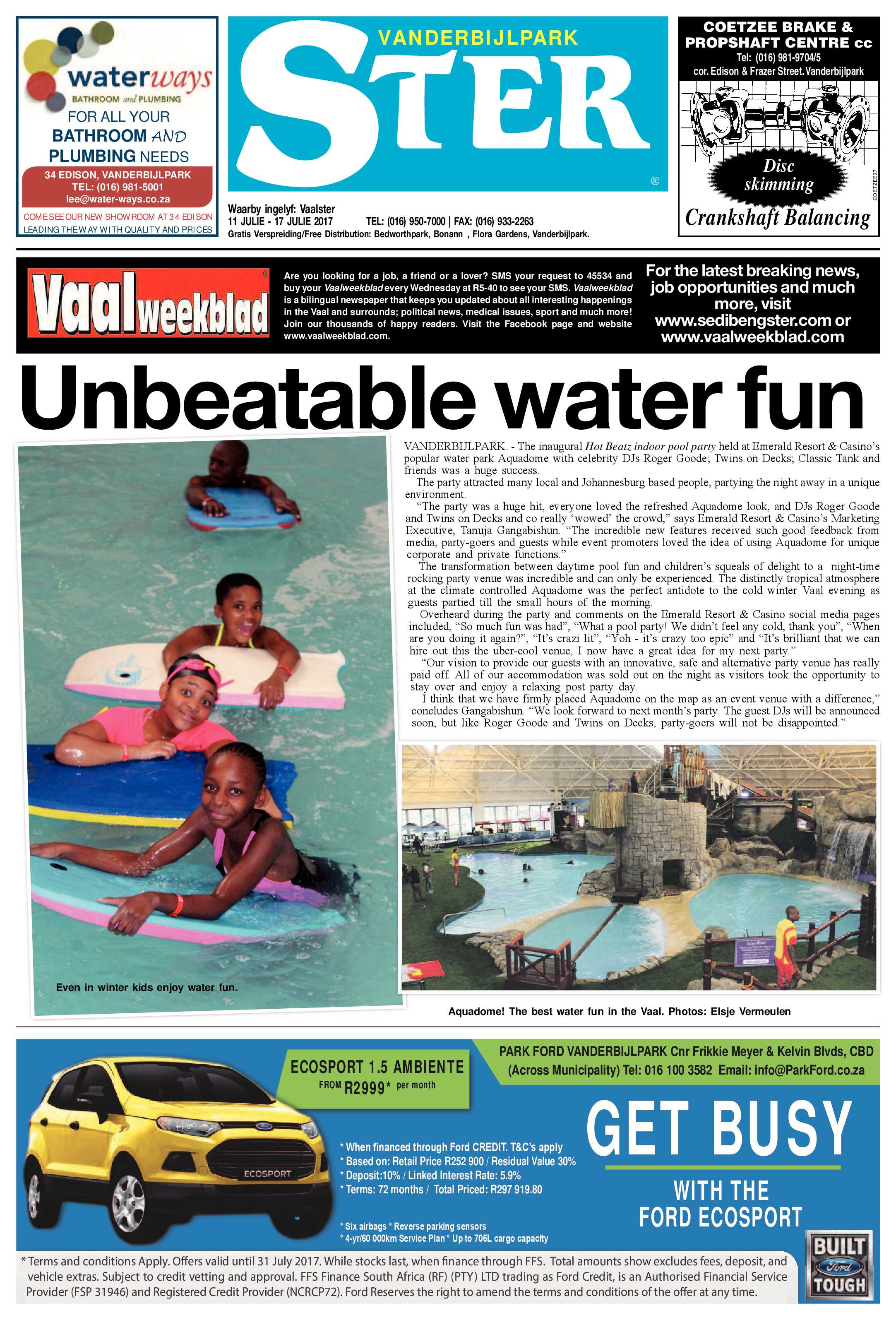 Vanderbijlpark Ster 11 – 17 Julie 2017 page 1