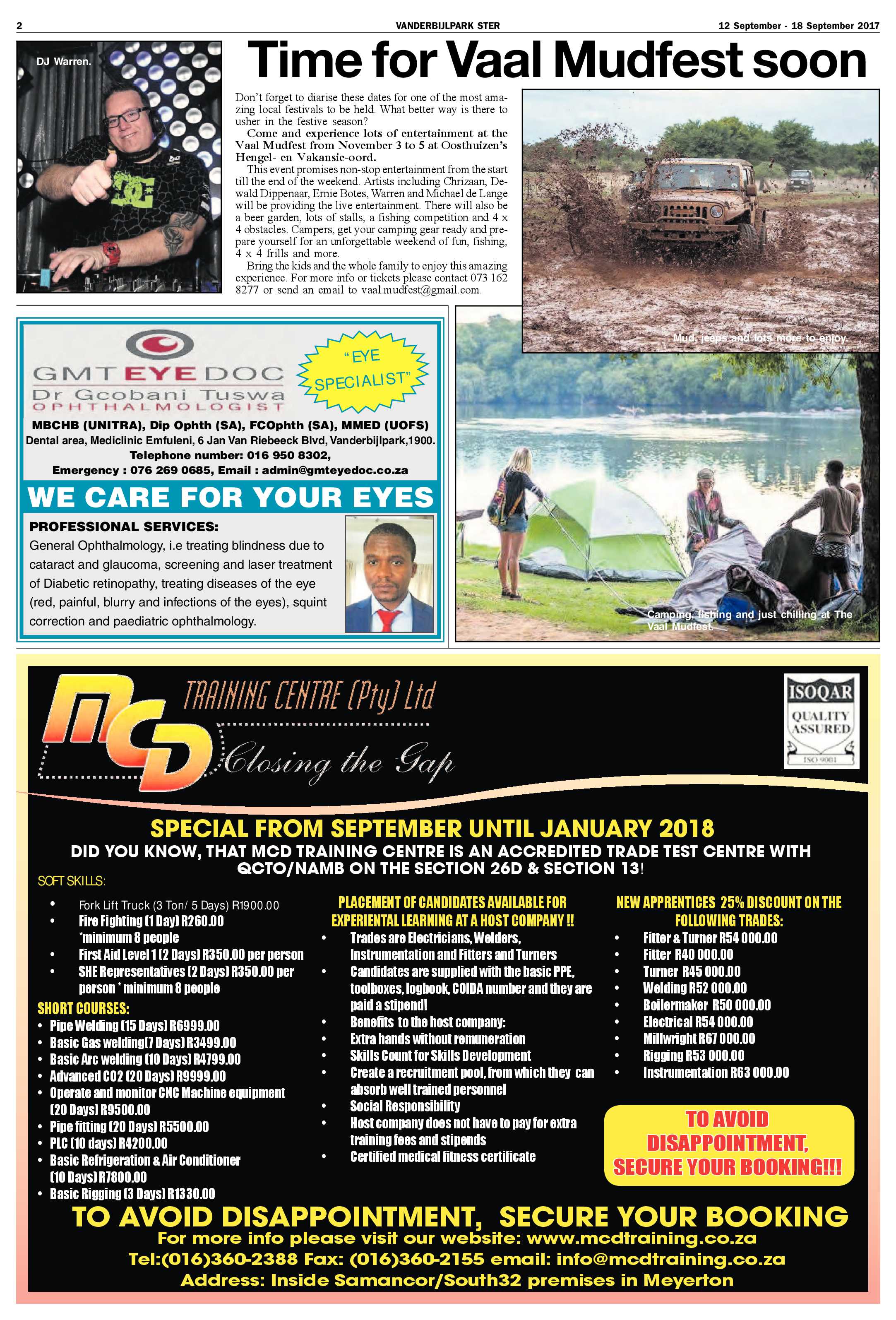 Vanderbijlpark Ster 12 – 18 September 2017 page 2