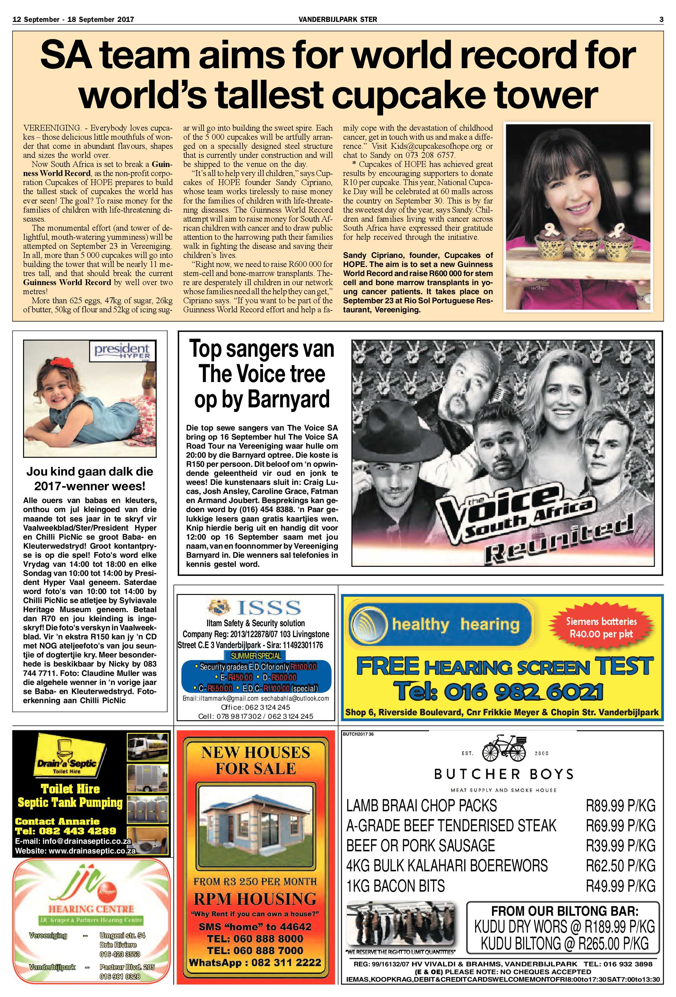 Vanderbijlpark Ster 12 – 18 September 2017 page 3