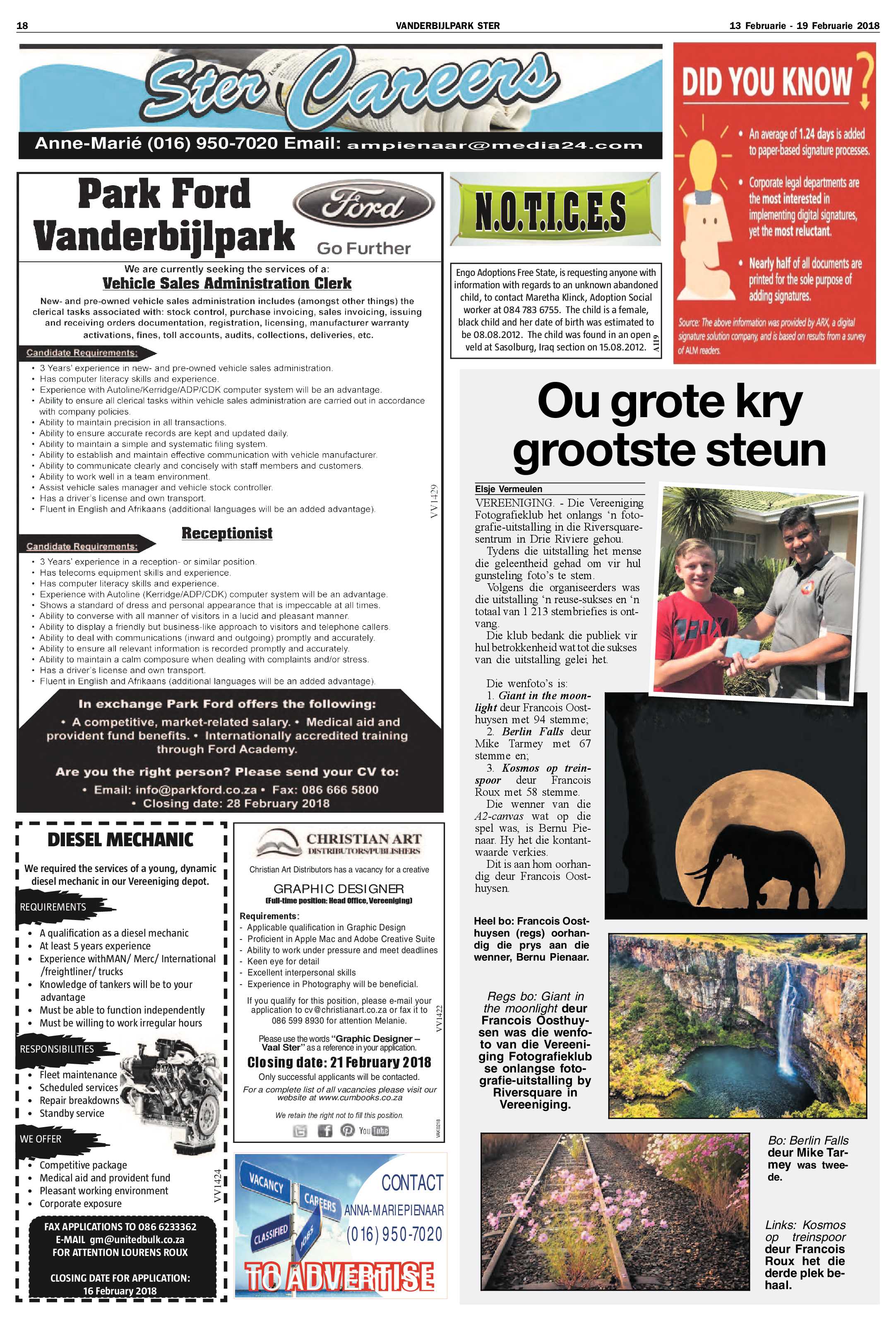 Vanderbijlpark Ster 13 – 19 Februarie 2018 page 18