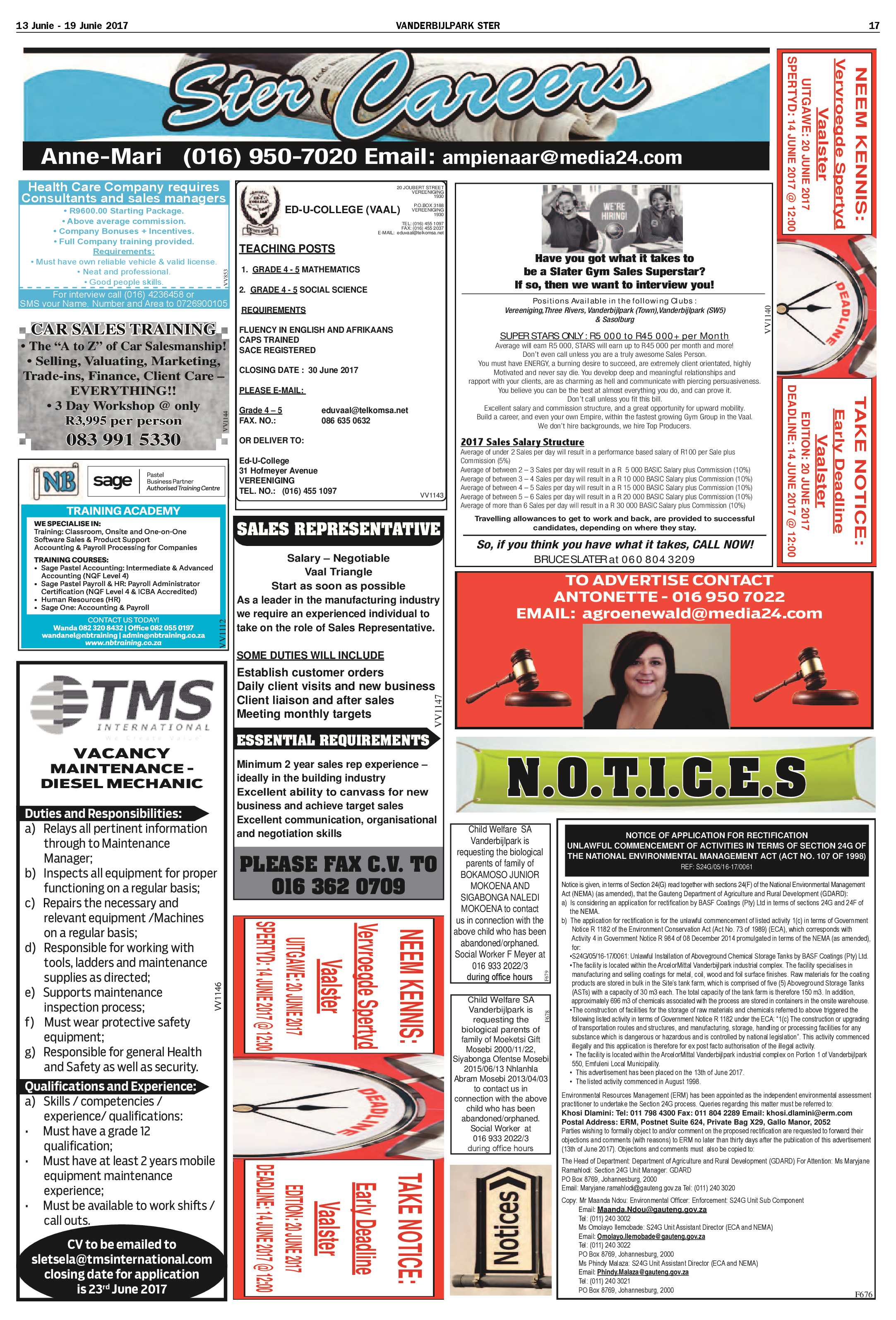 Vanderbijlpark Ster 13 – 19 Junie 2017 page 17