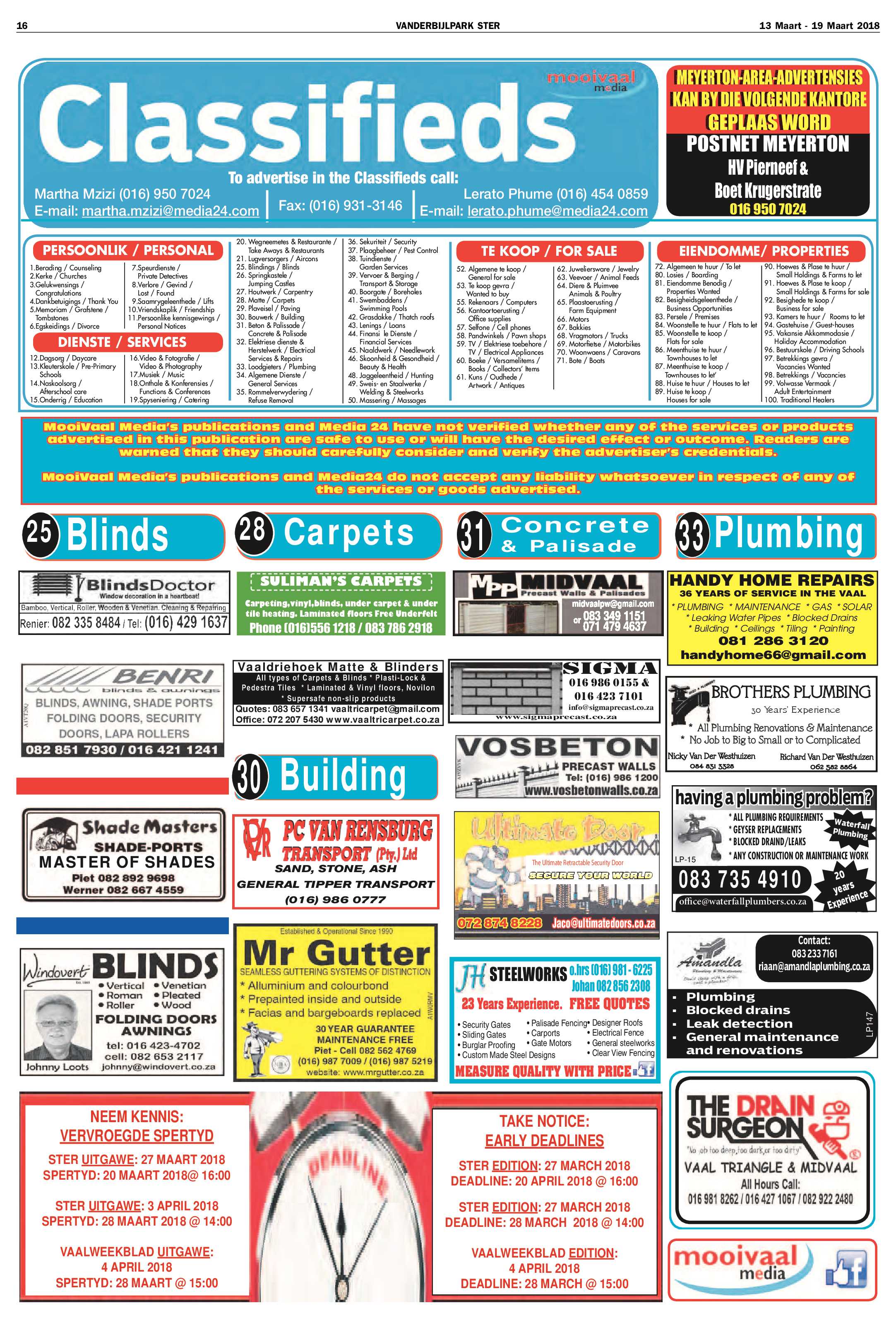 Vanderbijlpark Ster 13 – 19 Maart 2018 page 16