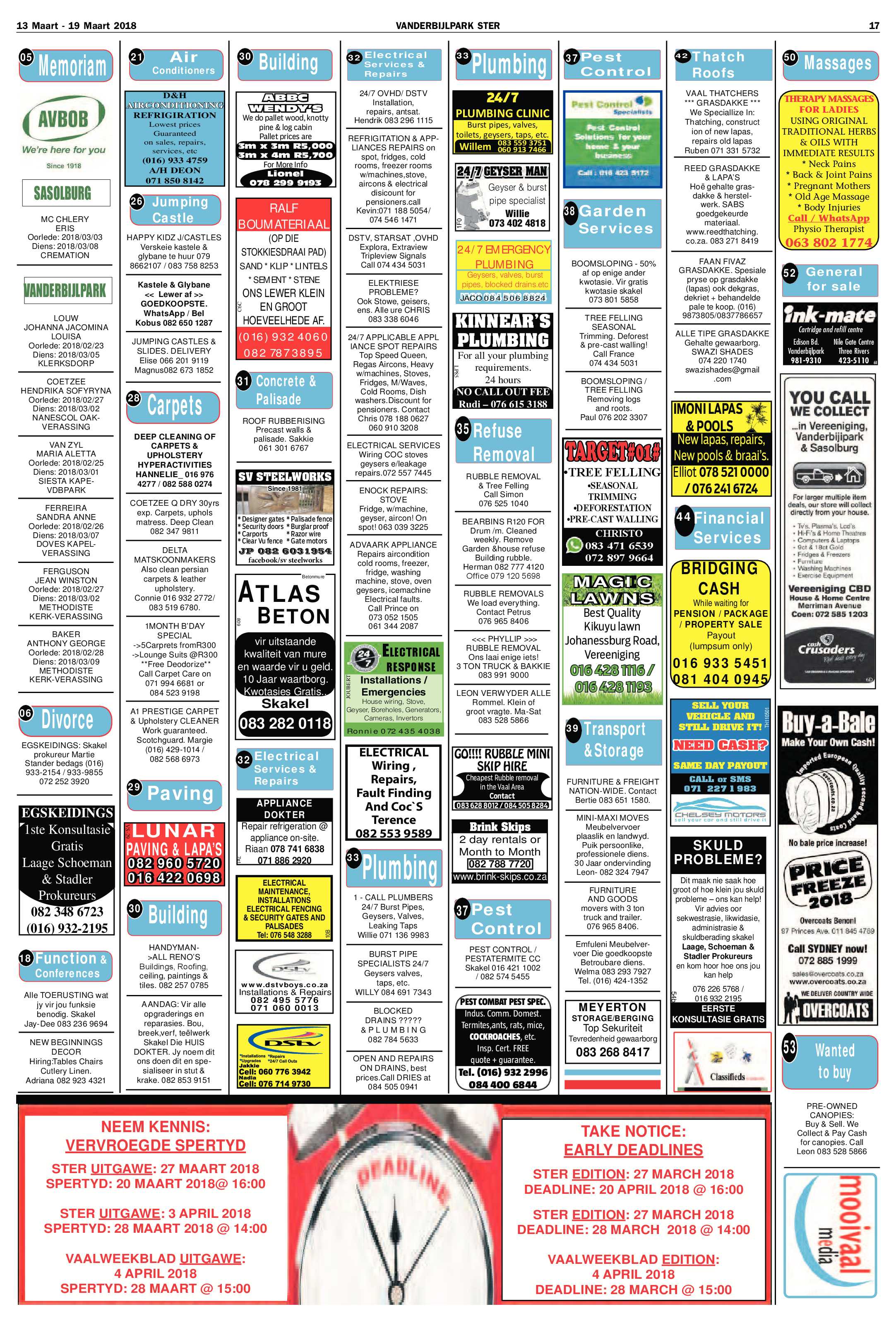 Vanderbijlpark Ster 13 – 19 Maart 2018 page 17
