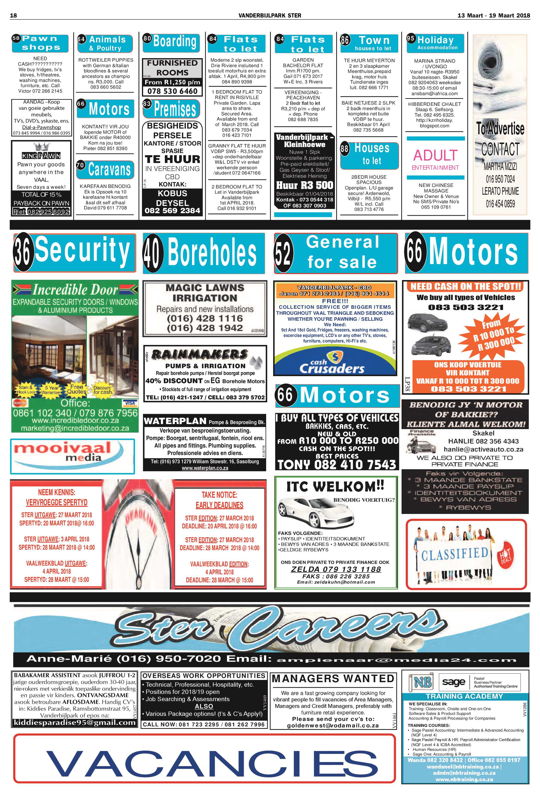 Vanderbijlpark Ster 13 – 19 Maart 2018 page 18