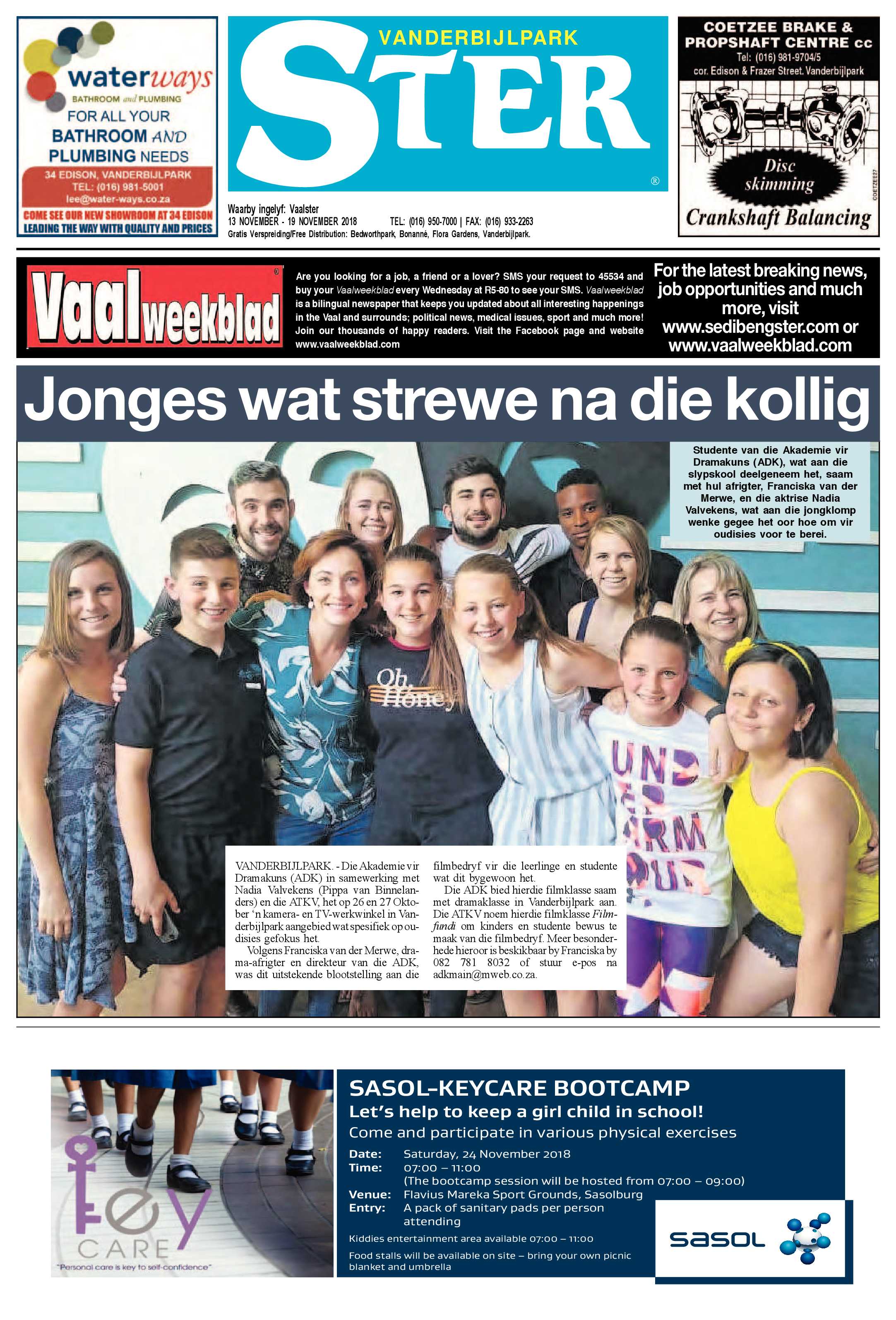 Vanderbijlpark Ster 13 – 19 November 2018 page 1