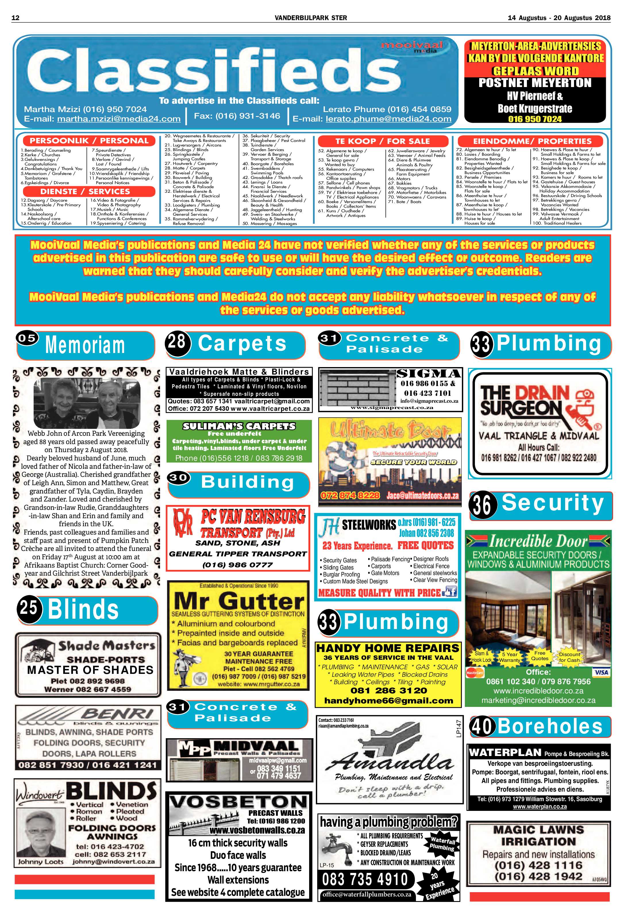 Vanderbijlpark Ster 14 – 20 Augustus 2018 page 12