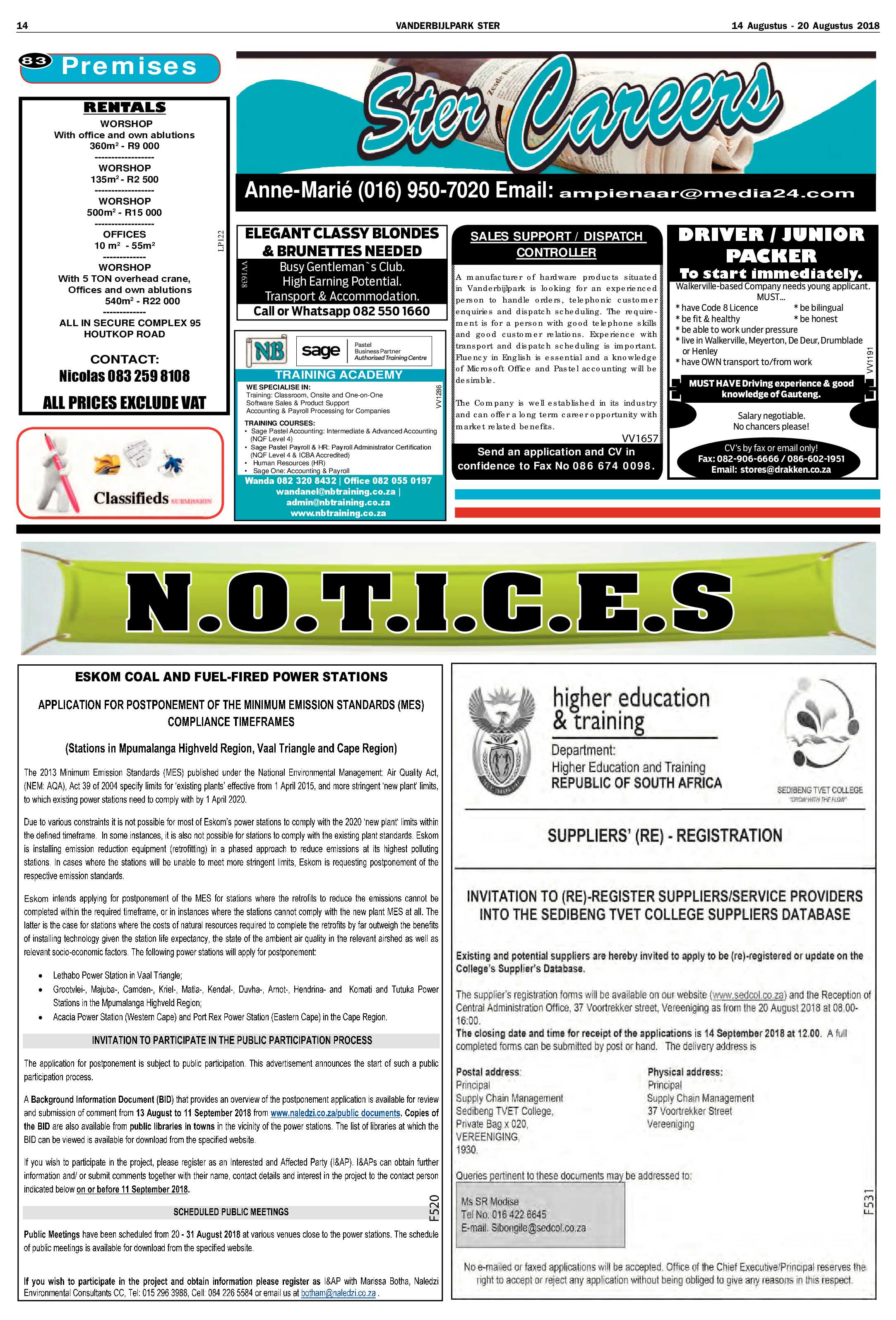 Vanderbijlpark Ster 14 – 20 Augustus 2018 page 14