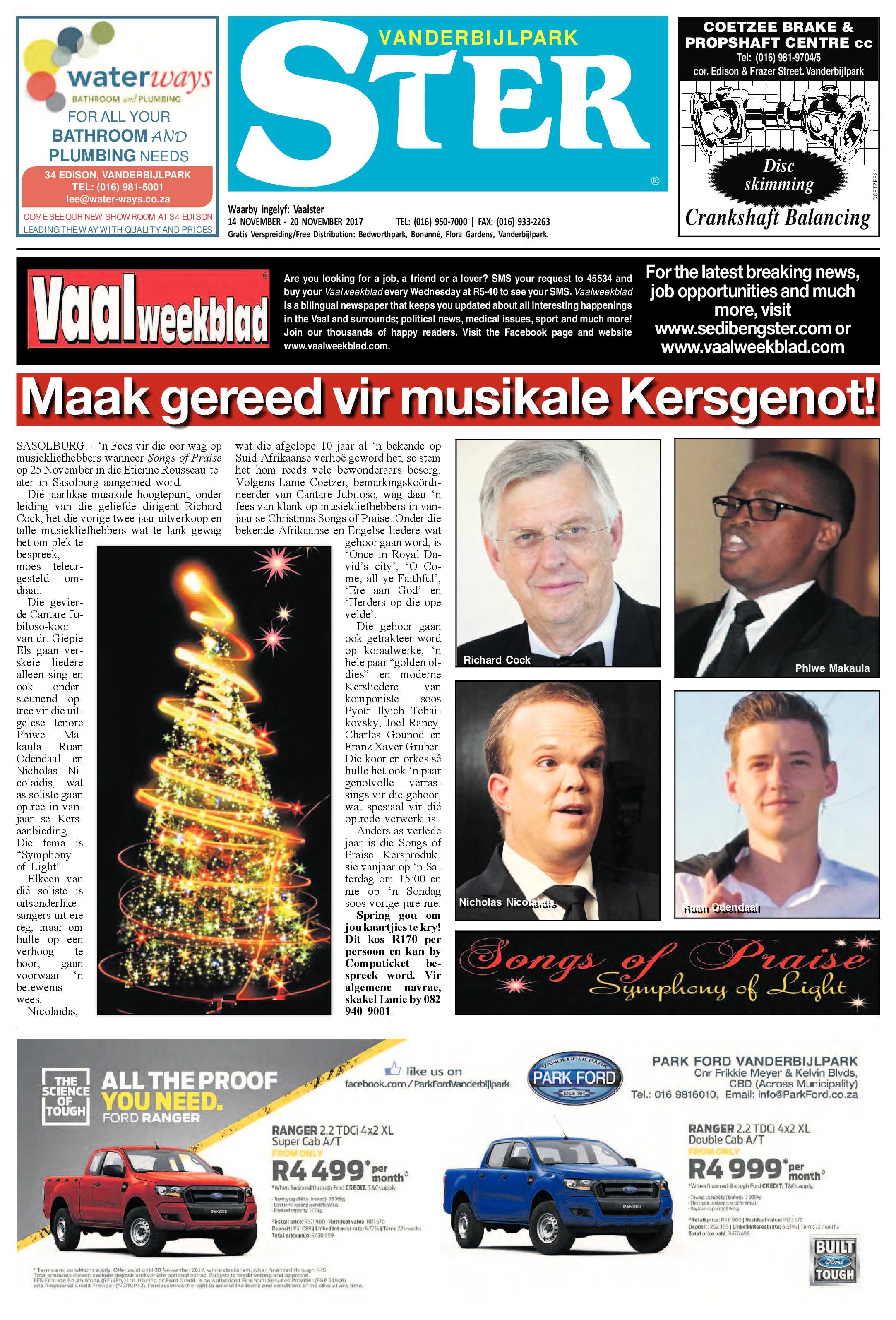 Vanderbijlpark Ster 14 – 20 November 2017 page 1