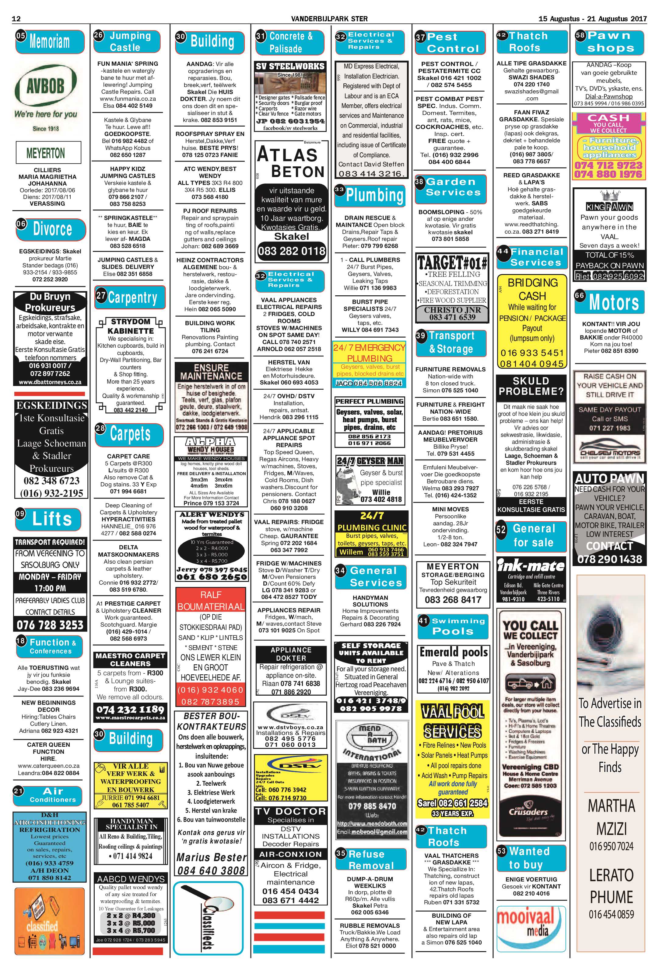 Vanderbijlpark Ster 15 – 21 Augustus 2017 page 12