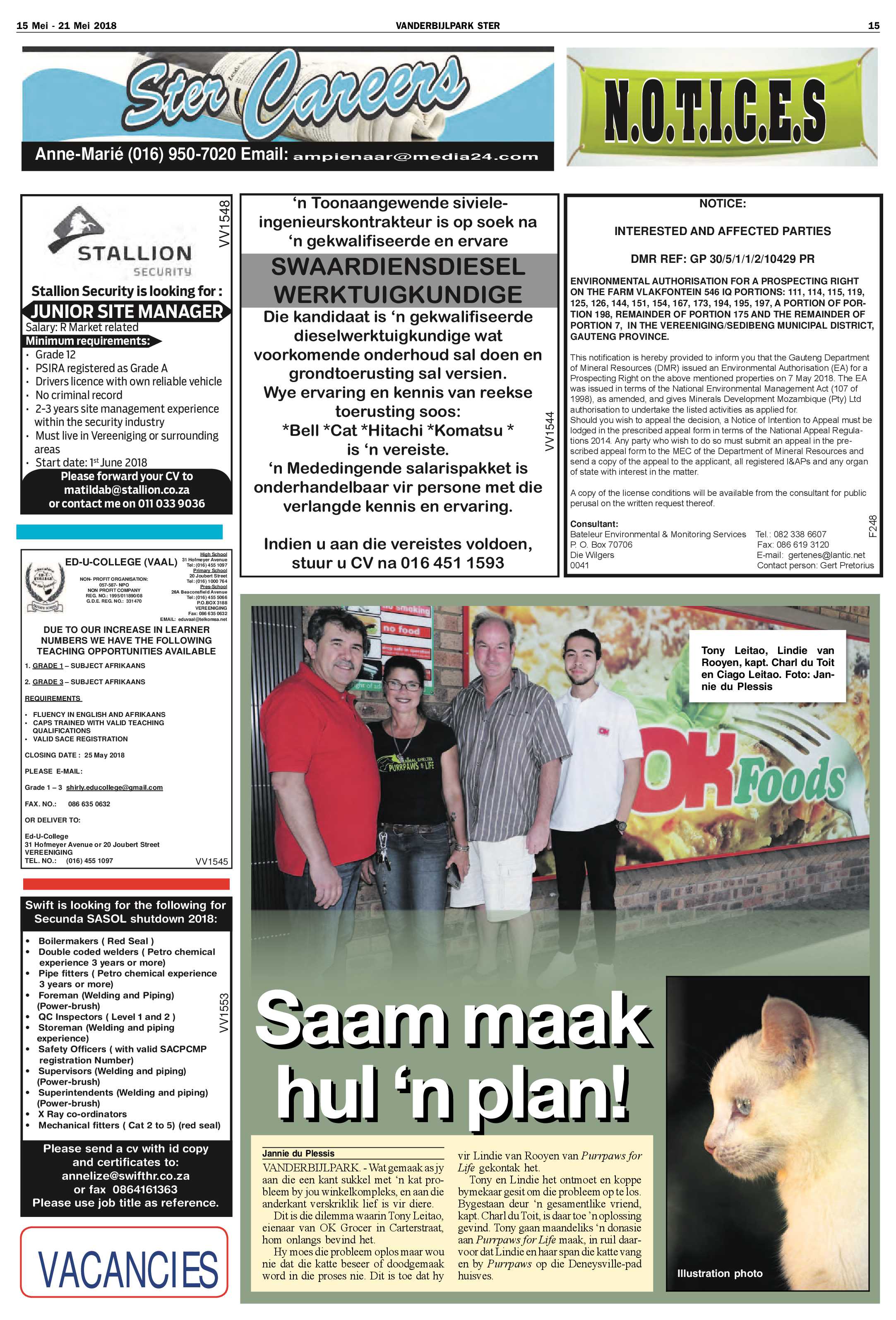 Vanderbijlpark Ster 15 – 21 Mei 2018 page 15