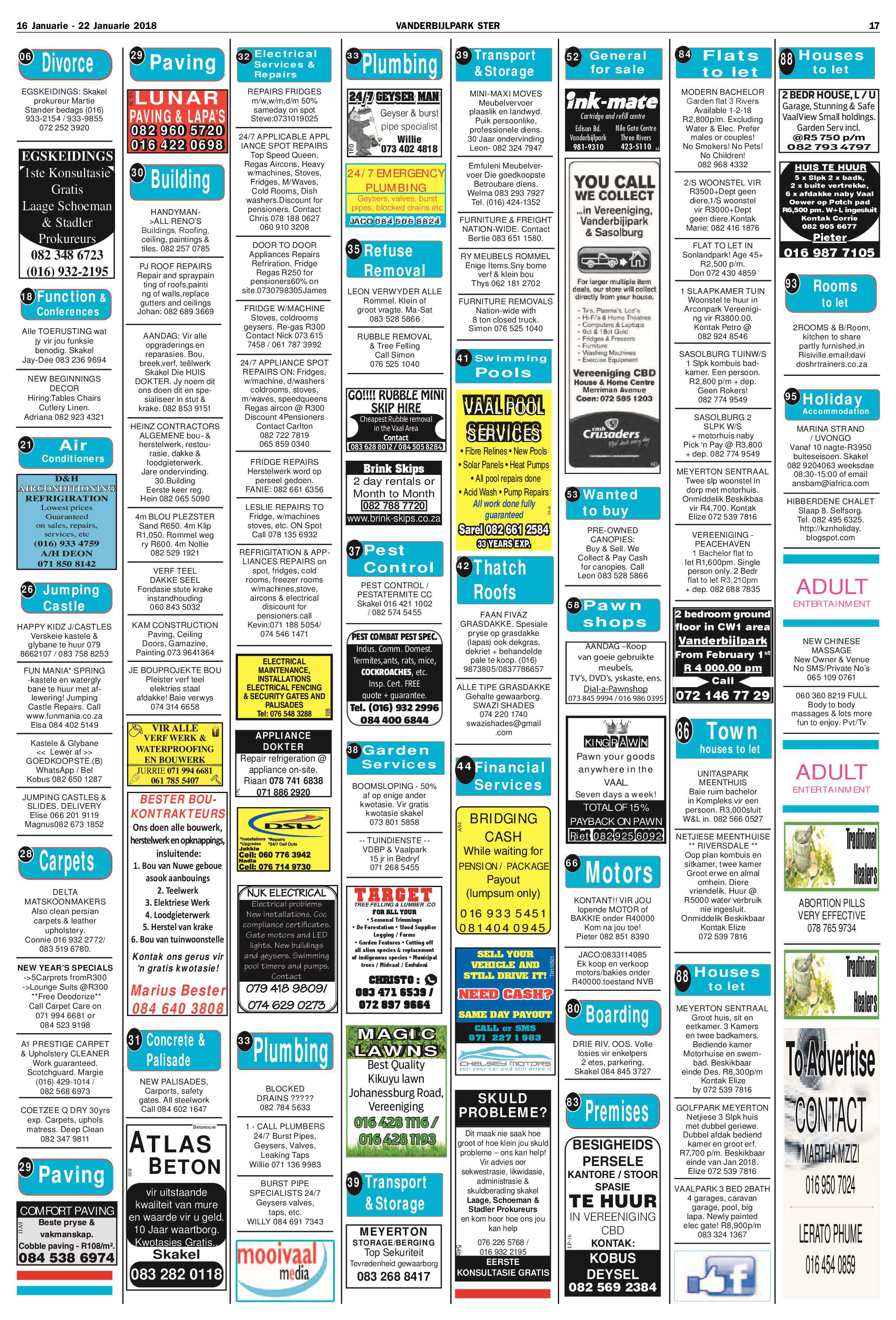 Vanderbijlpark Ster 16 – 22 Januarie 2018 page 17