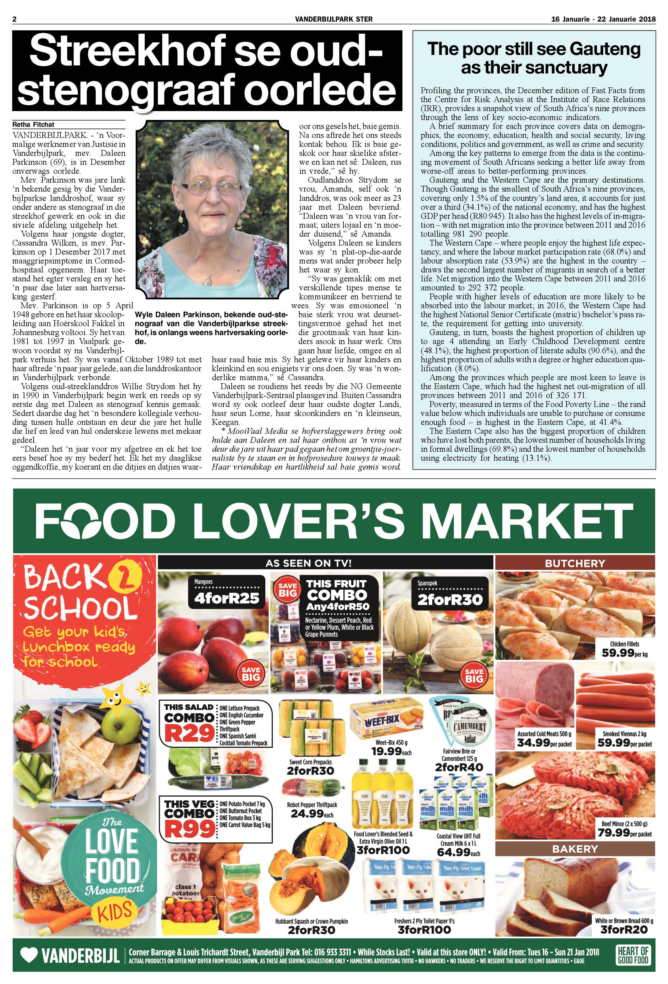 Vanderbijlpark Ster 16 – 22 Januarie 2018 page 2