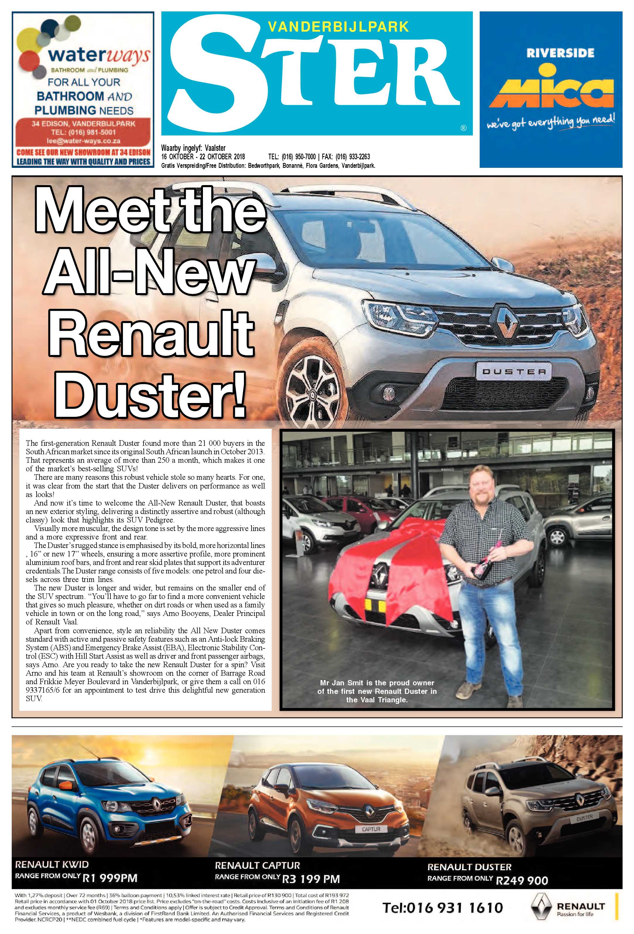 Vanderbijlpark Ster 16 – 22 Oktober 2018 page 1