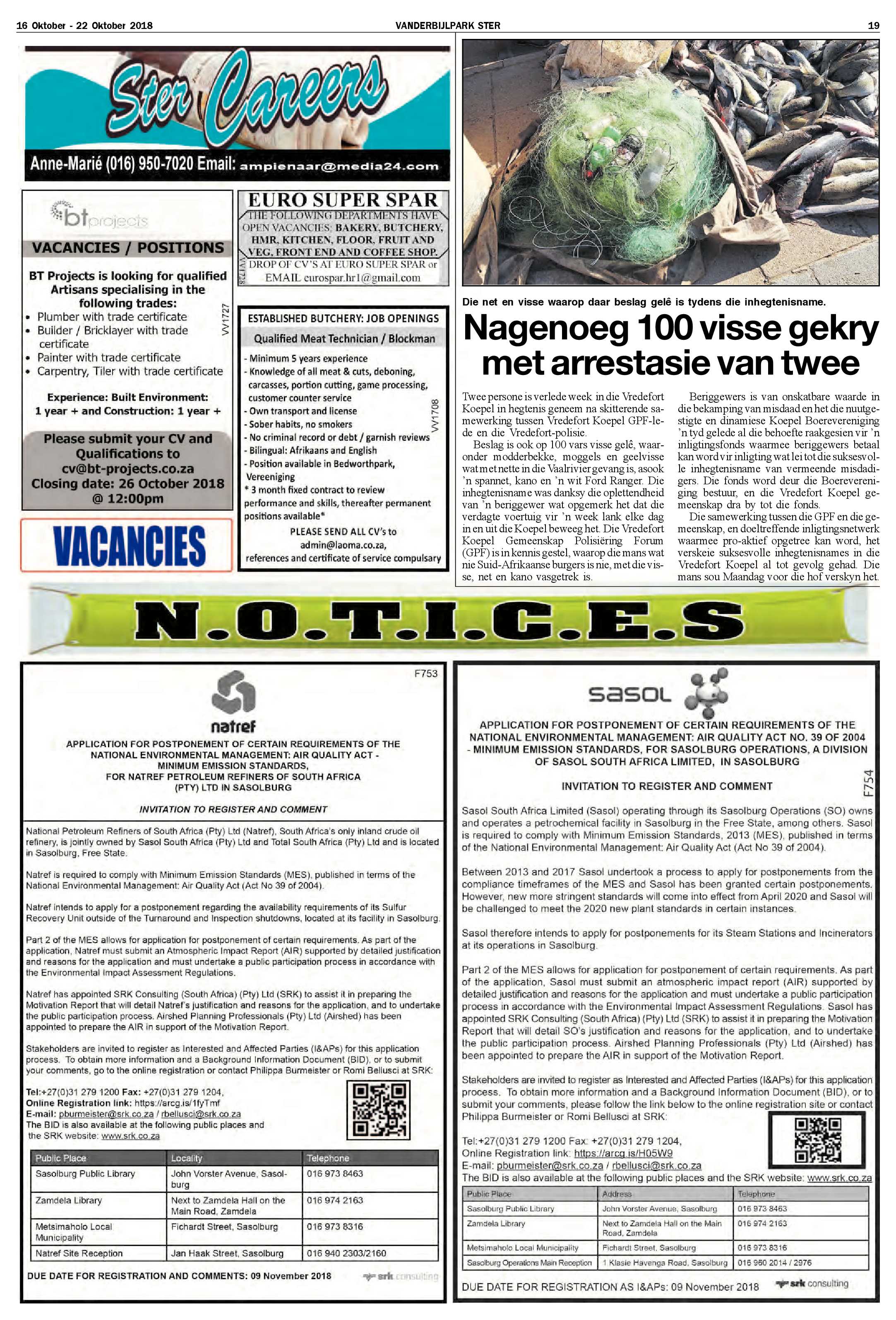 Vanderbijlpark Ster 16 – 22 Oktober 2018 page 19