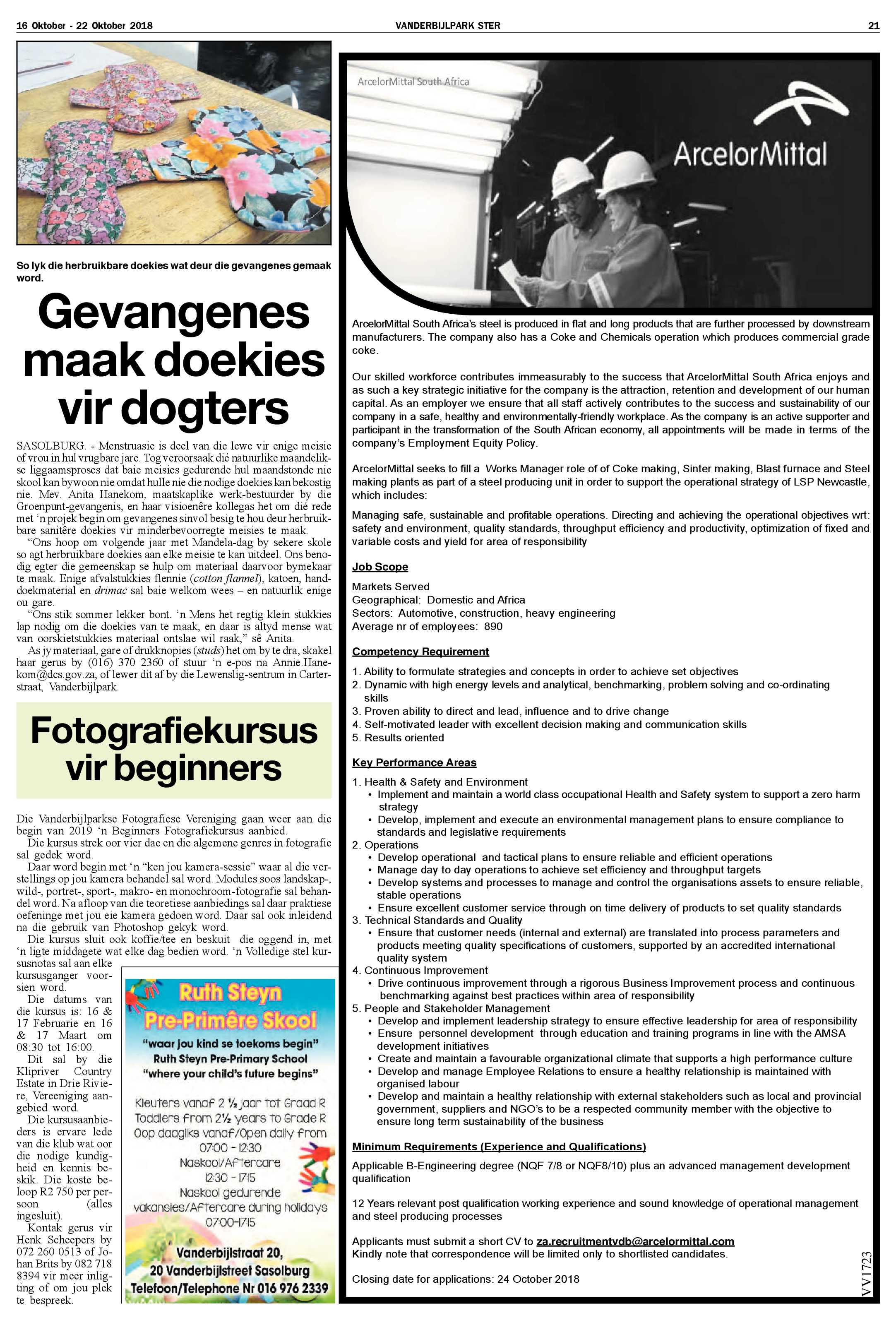 Vanderbijlpark Ster 16 – 22 Oktober 2018 page 21