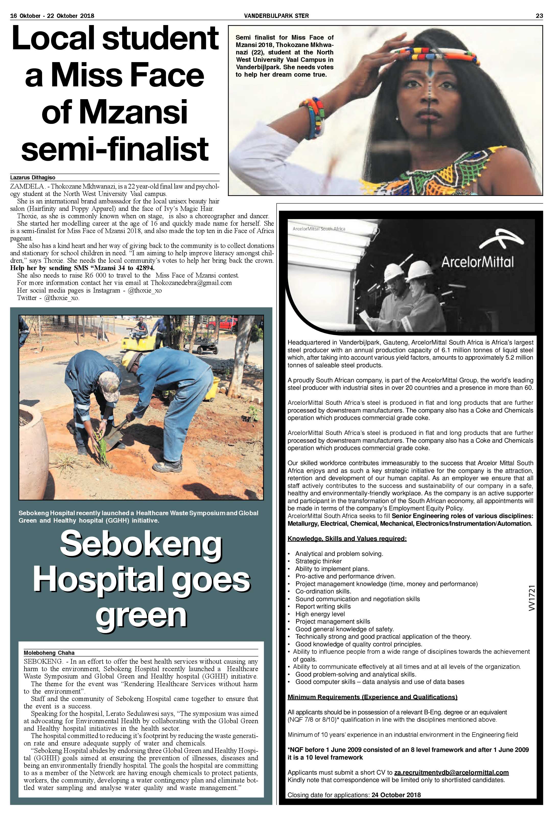 Vanderbijlpark Ster 16 – 22 Oktober 2018 page 23