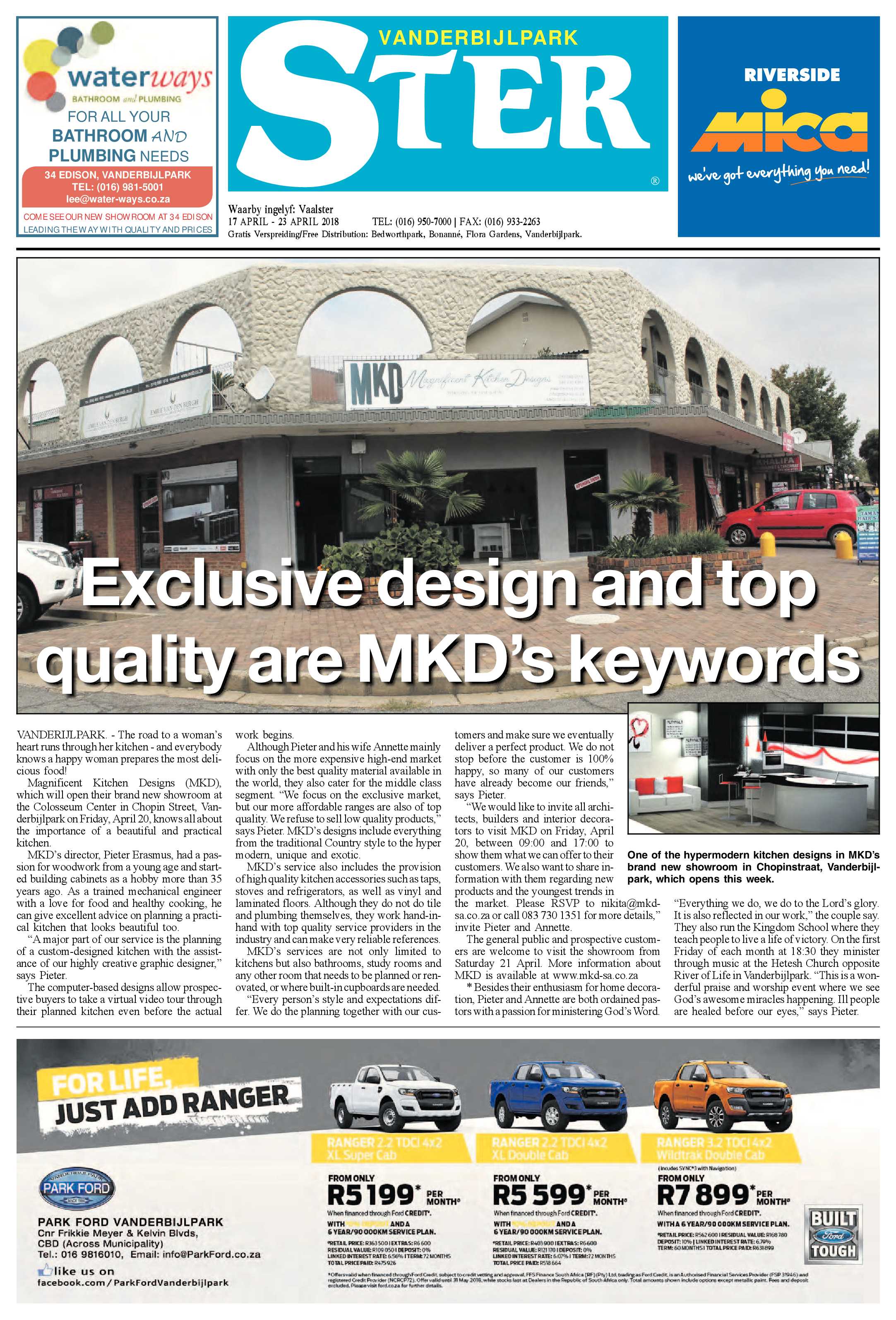 Vanderbijlpark Ster 17 – 23 April 2018 page 1