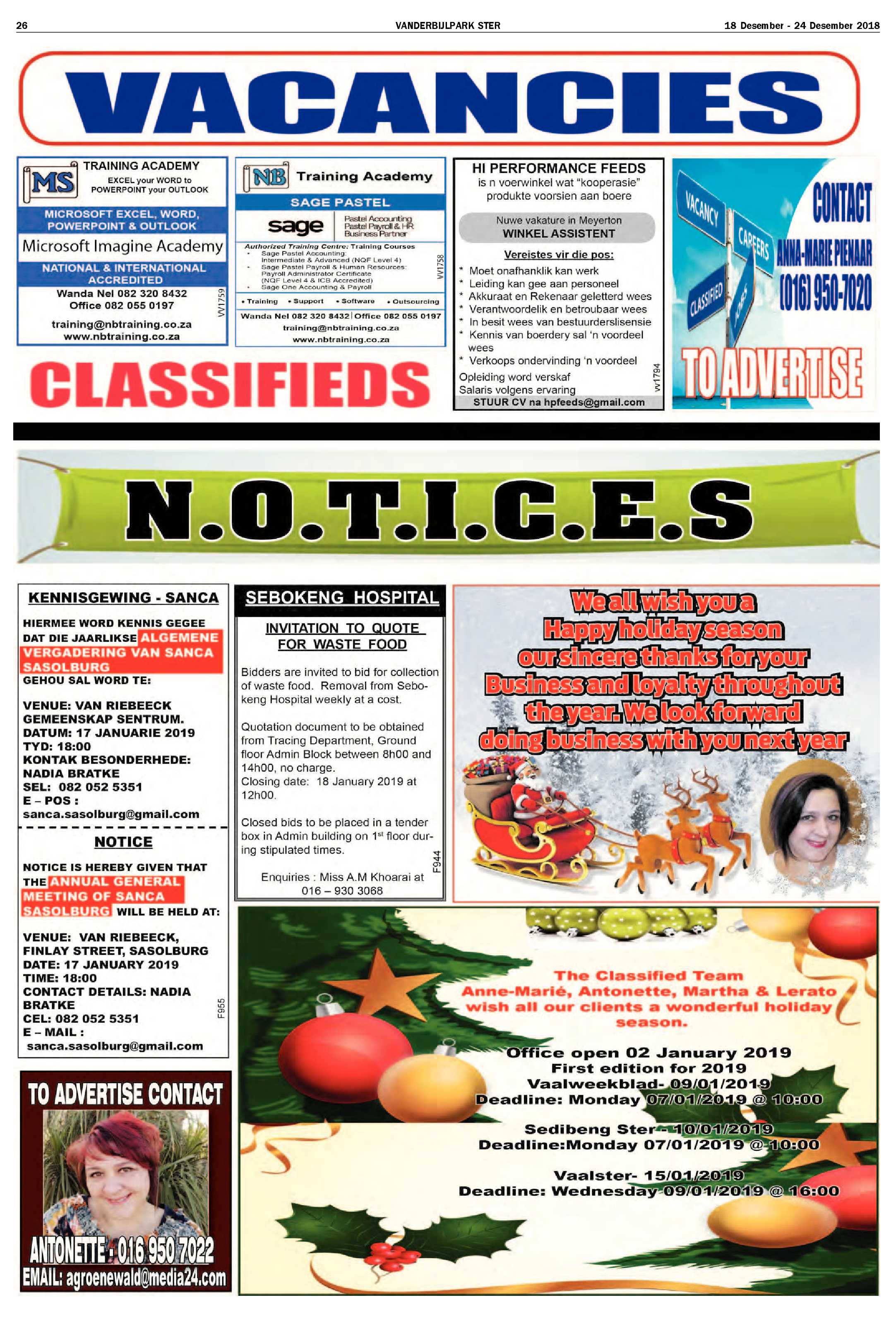 Vanderbijlpark Ster 18 – 24 Desember 2018 page 30