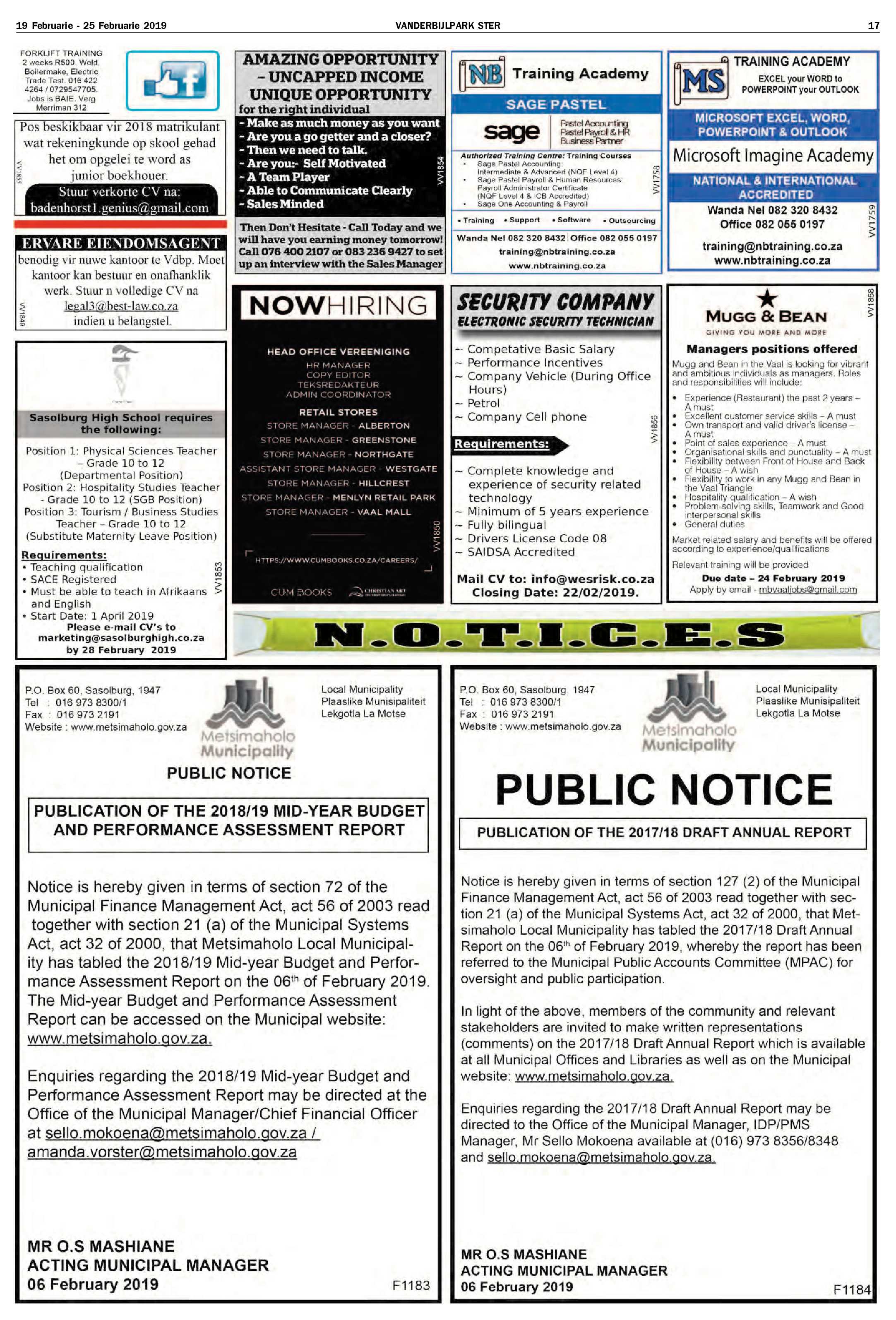 Vanderbijlpark Ster 19 – 25 Februarie 2019 page 17