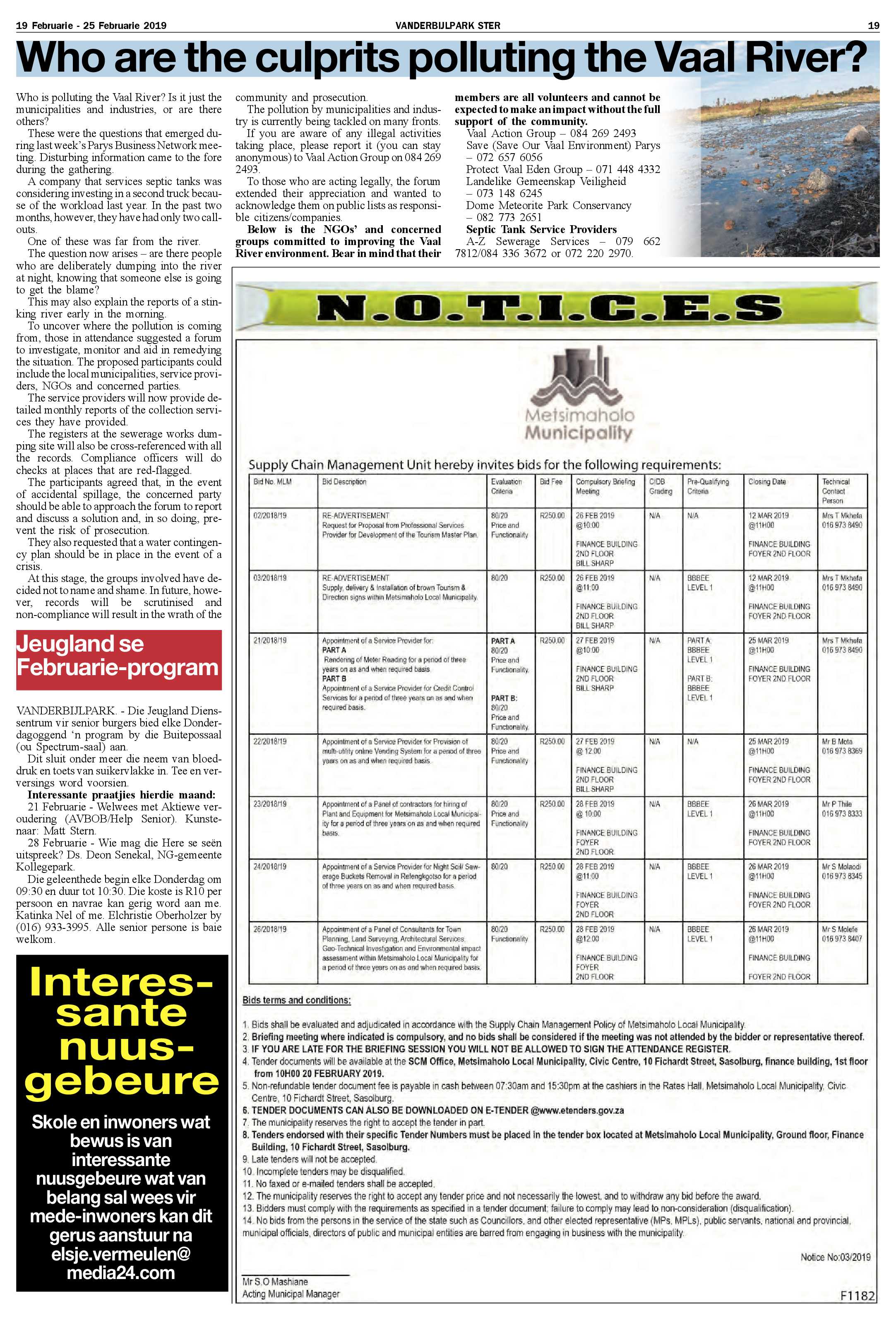 Vanderbijlpark Ster 19 – 25 Februarie 2019 page 19