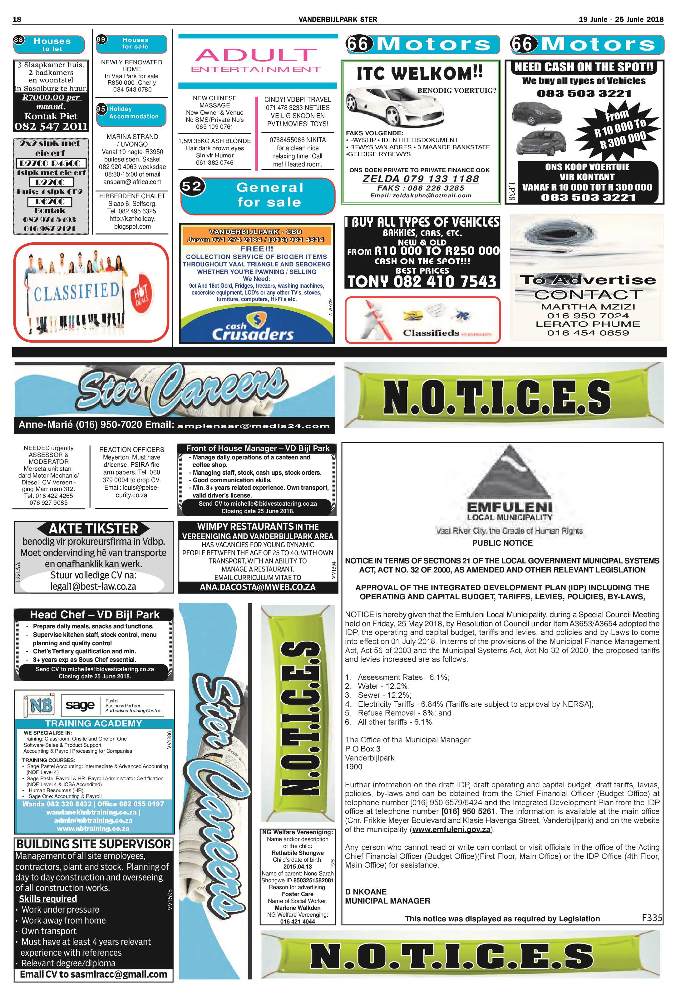 Vanderbijlpark Ster 19 – 25 Junie 2018 page 18