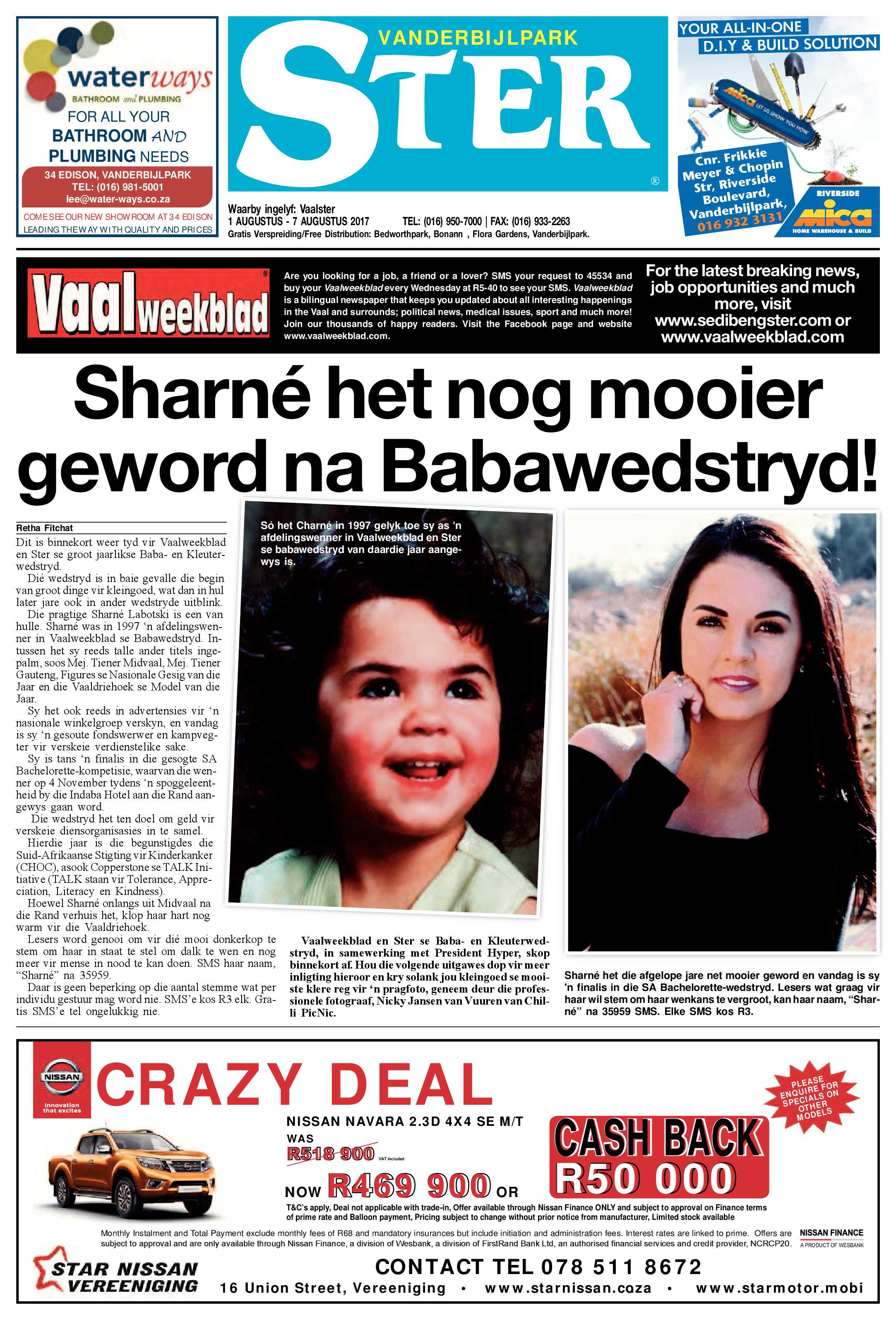 Vanderbijlpark Ster 1 – 7 Augustus 2017 page 1