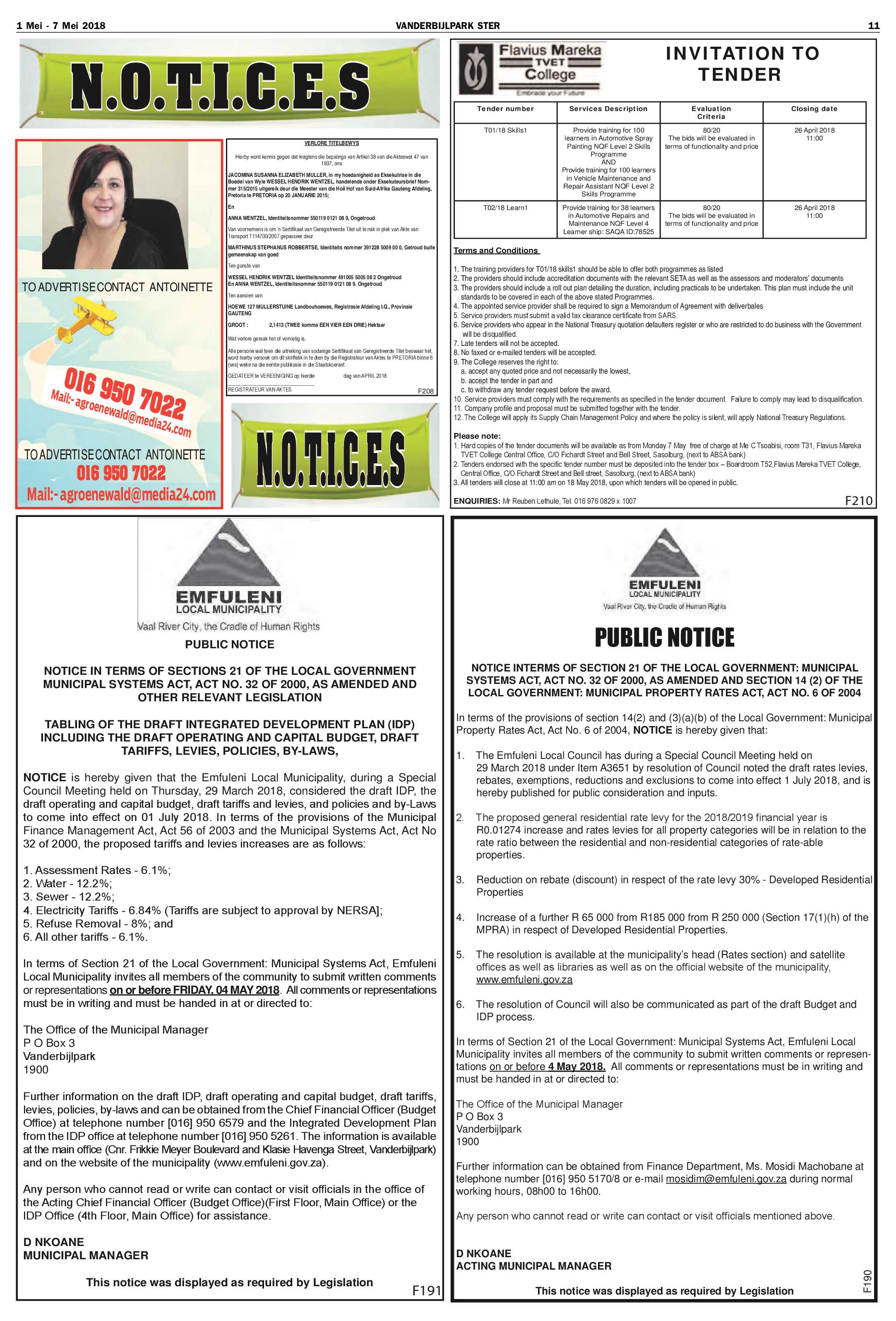 Vanderbijlpark Ster 1 – 7 Mei 2018 page 10