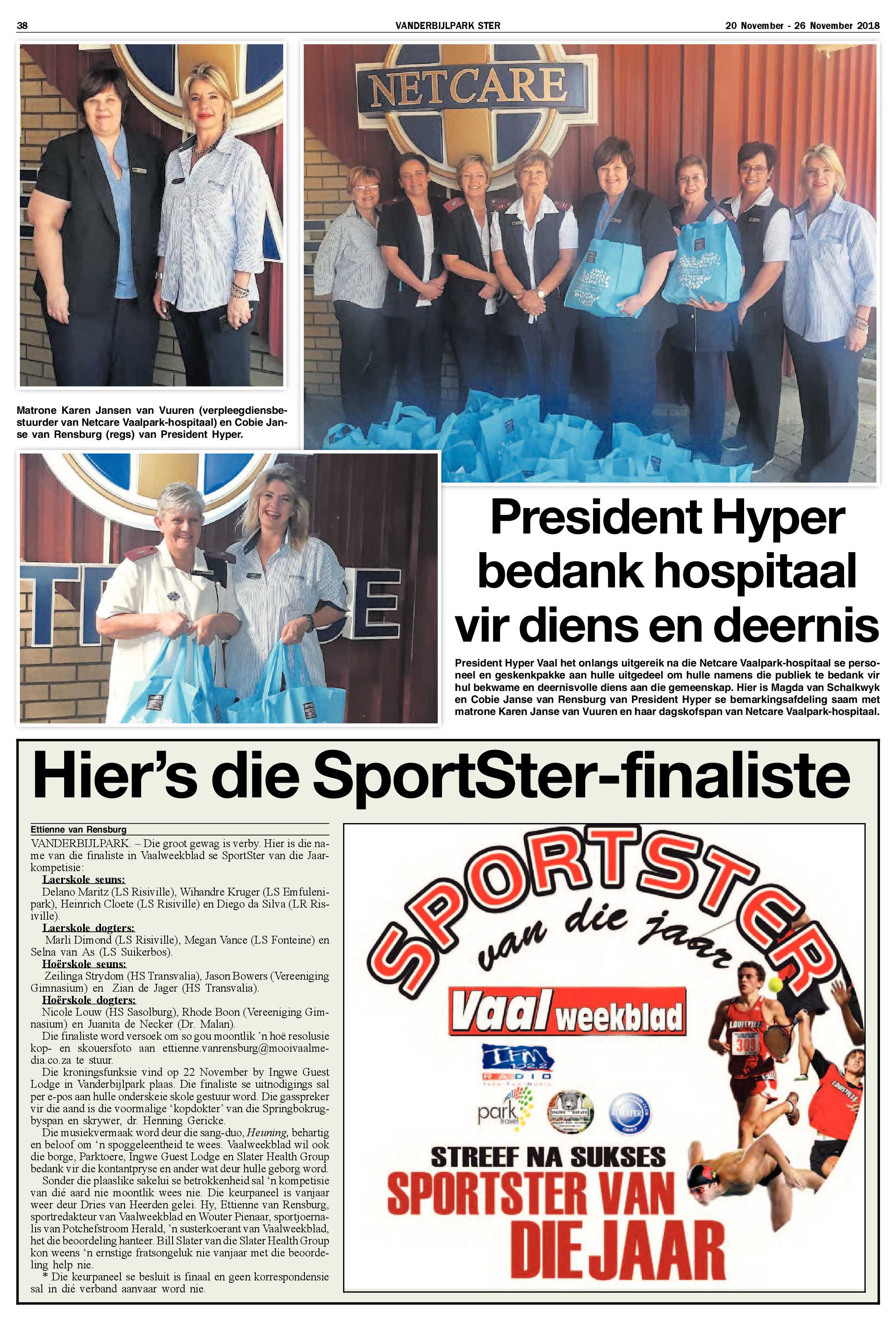 Vanderbijlpark Ster 20 – 26 November 2018 page 38